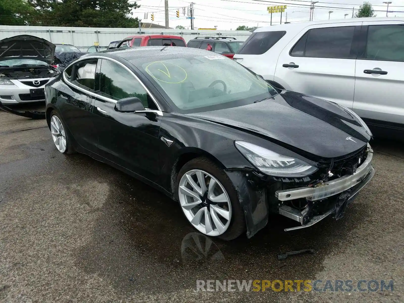 1 Photograph of a damaged car 5YJ3E1EB0KF365927 TESLA MODEL 3 2019