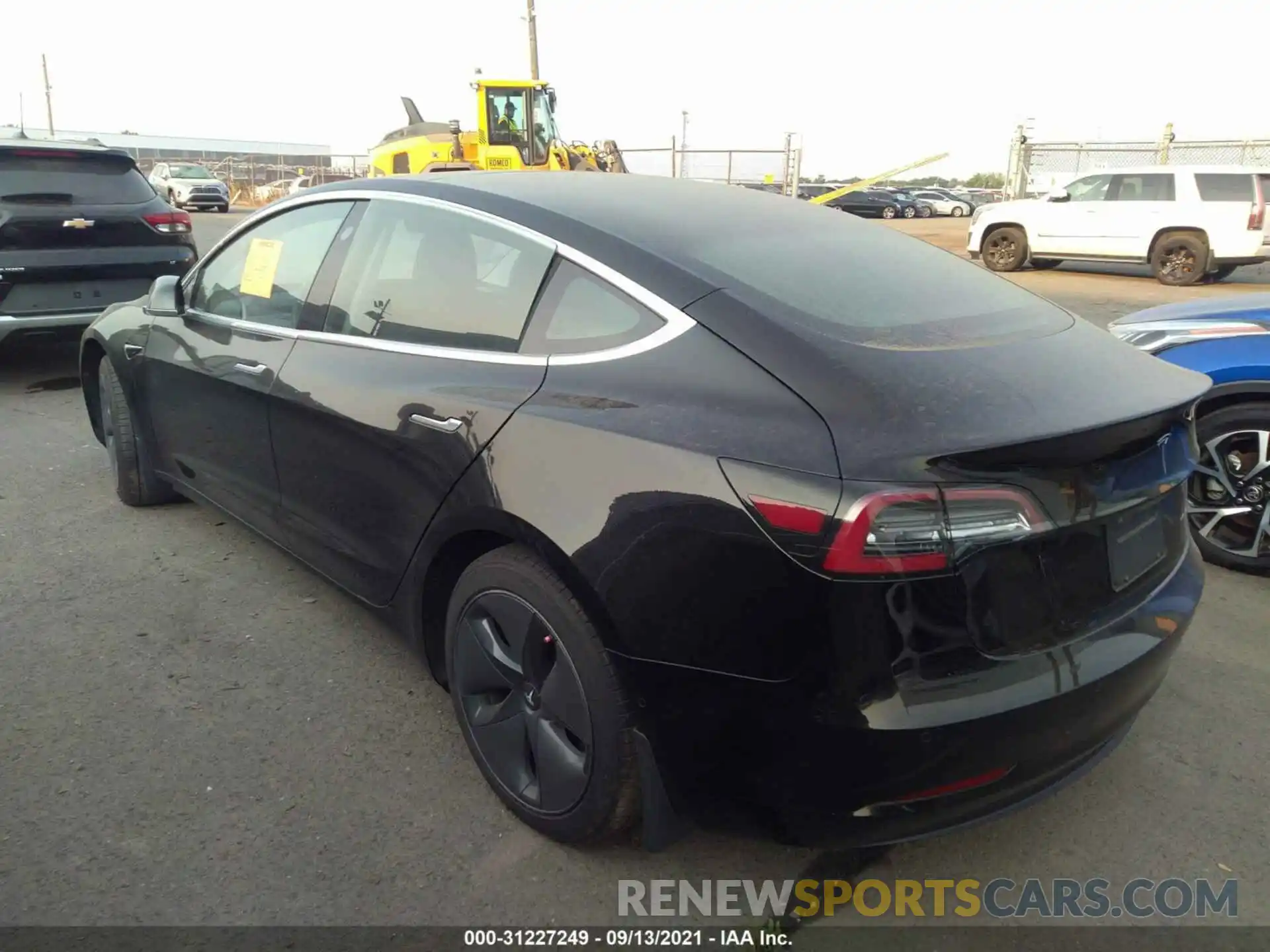 3 Photograph of a damaged car 5YJ3E1EB0KF384574 TESLA MODEL 3 2019