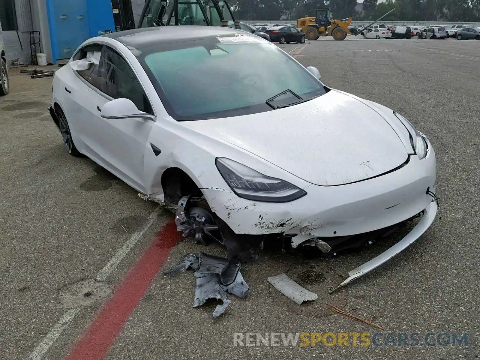 1 Фотография поврежденного автомобиля 5YJ3E1EB0KF388172 TESLA MODEL 3 2019