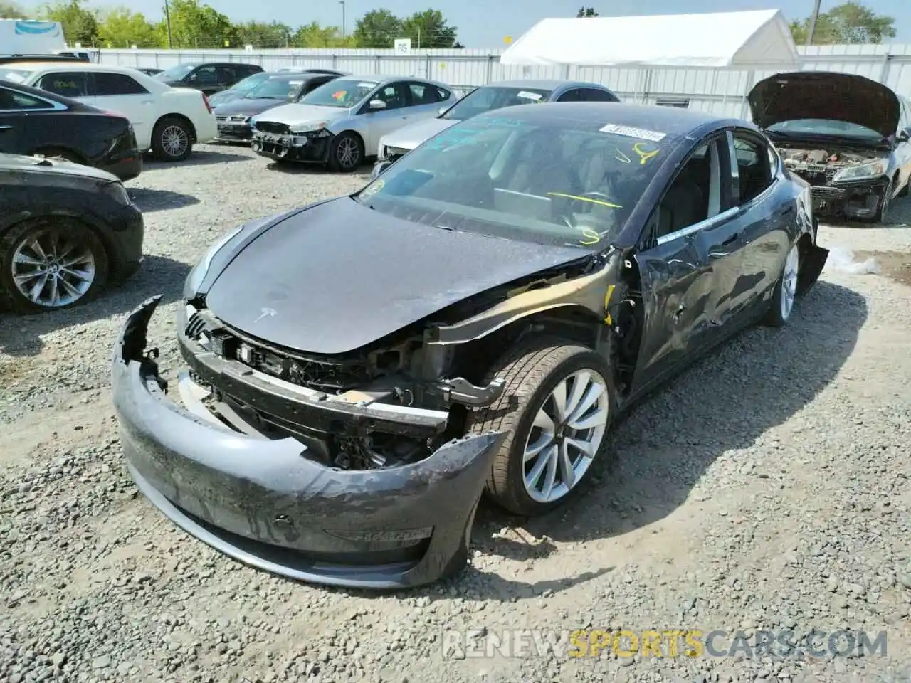 9 Photograph of a damaged car 5YJ3E1EB0KF389225 TESLA MODEL 3 2019