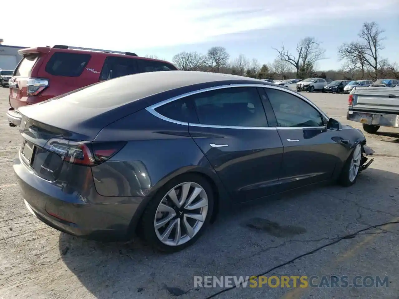 3 Photograph of a damaged car 5YJ3E1EB0KF389550 TESLA MODEL 3 2019