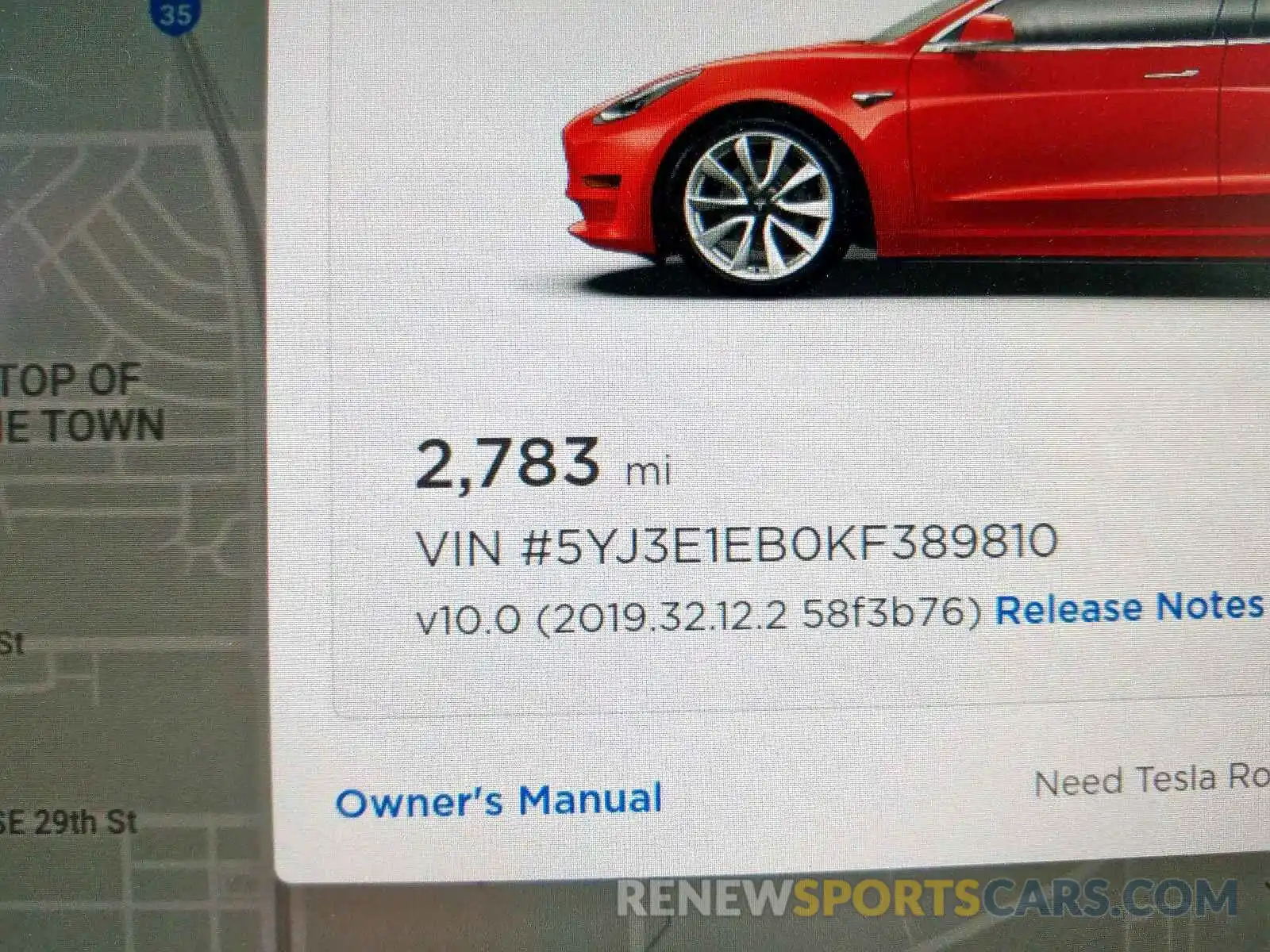 8 Фотография поврежденного автомобиля 5YJ3E1EB0KF389810 TESLA MODEL 3 2019