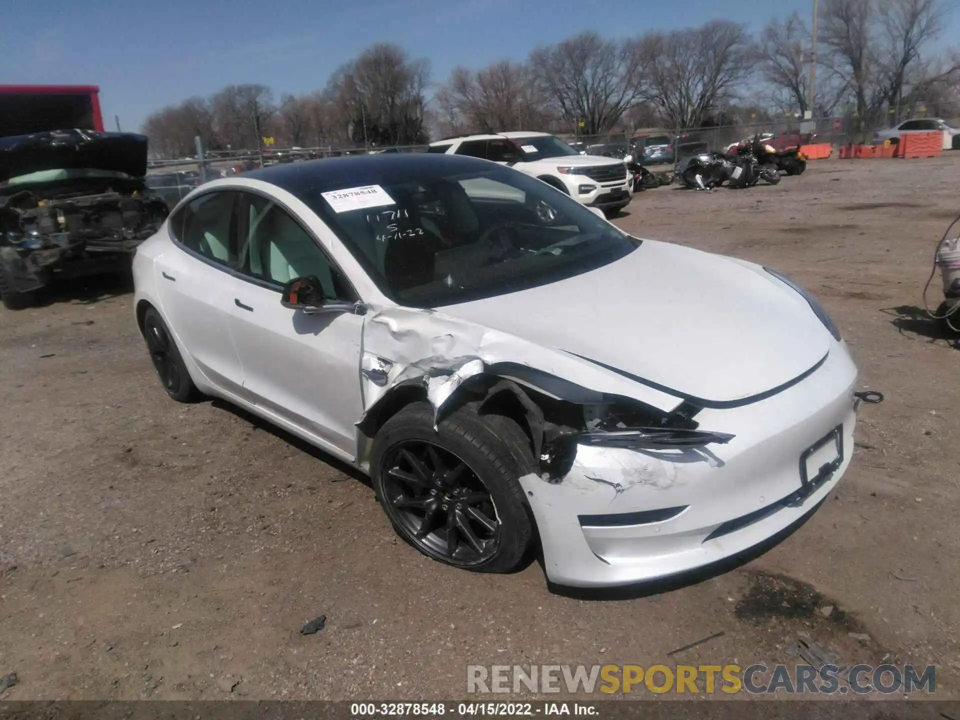 1 Photograph of a damaged car 5YJ3E1EB0KF391248 TESLA MODEL 3 2019