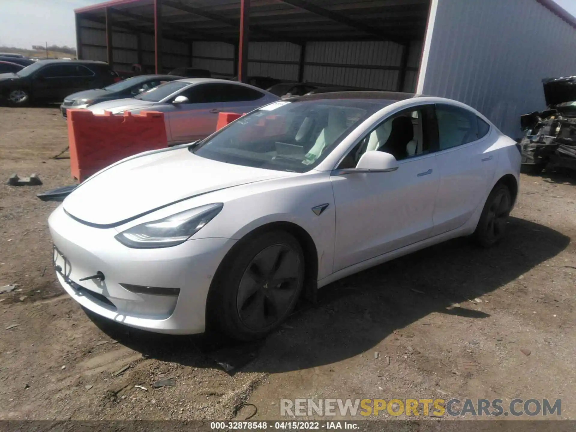 2 Photograph of a damaged car 5YJ3E1EB0KF391248 TESLA MODEL 3 2019