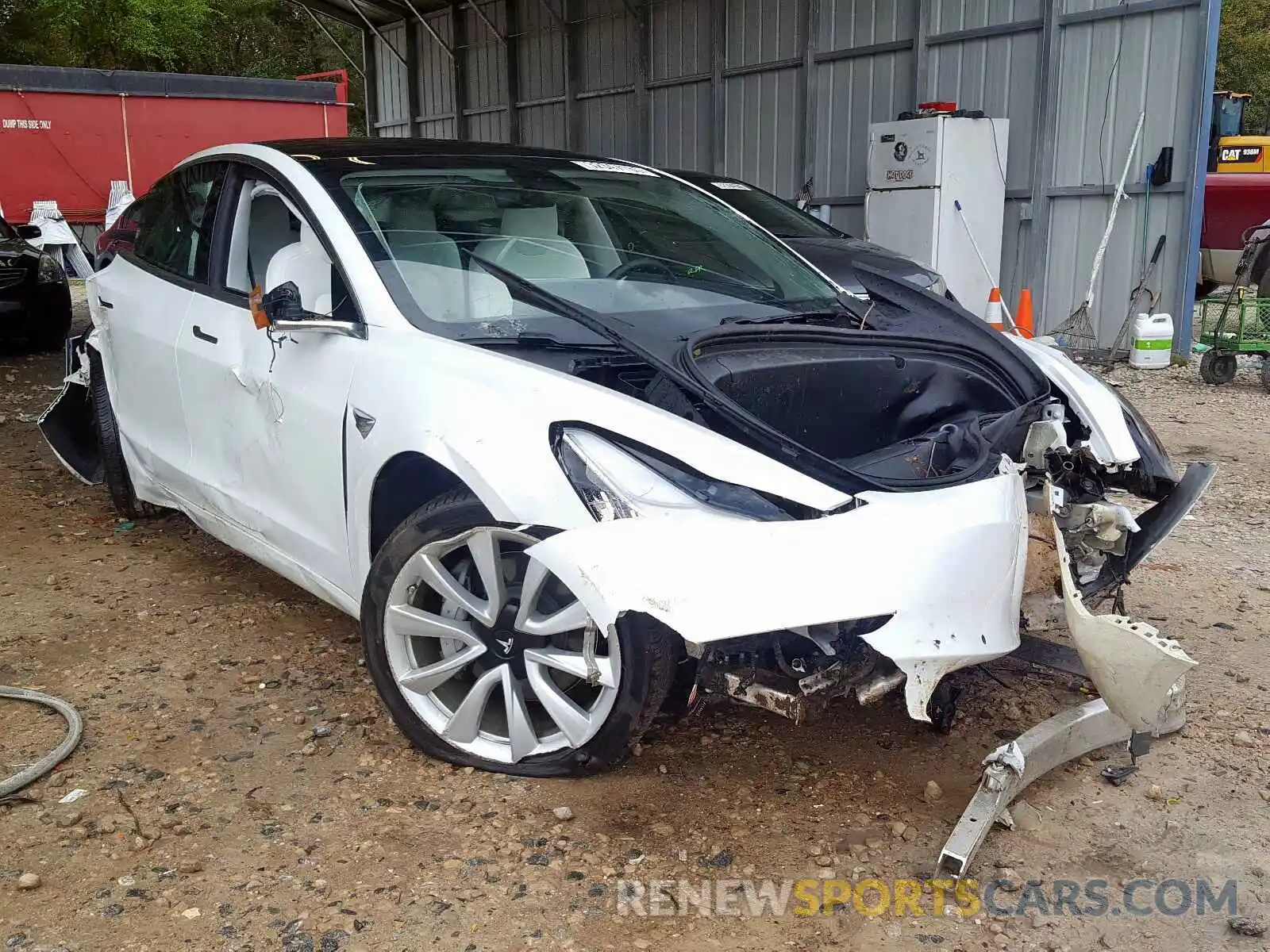 1 Photograph of a damaged car 5YJ3E1EB0KF392397 TESLA MODEL 3 2019