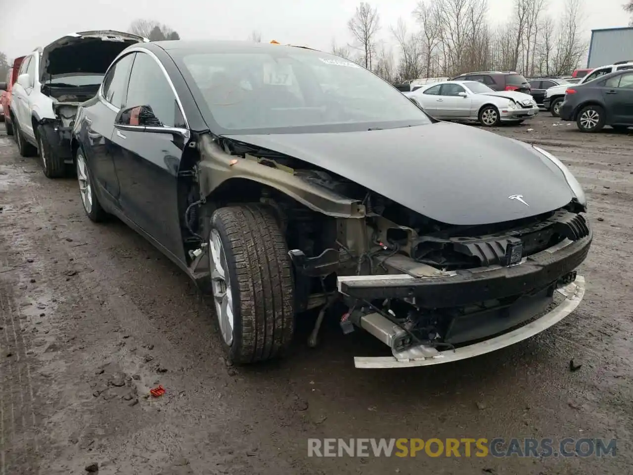 1 Photograph of a damaged car 5YJ3E1EB0KF415273 TESLA MODEL 3 2019