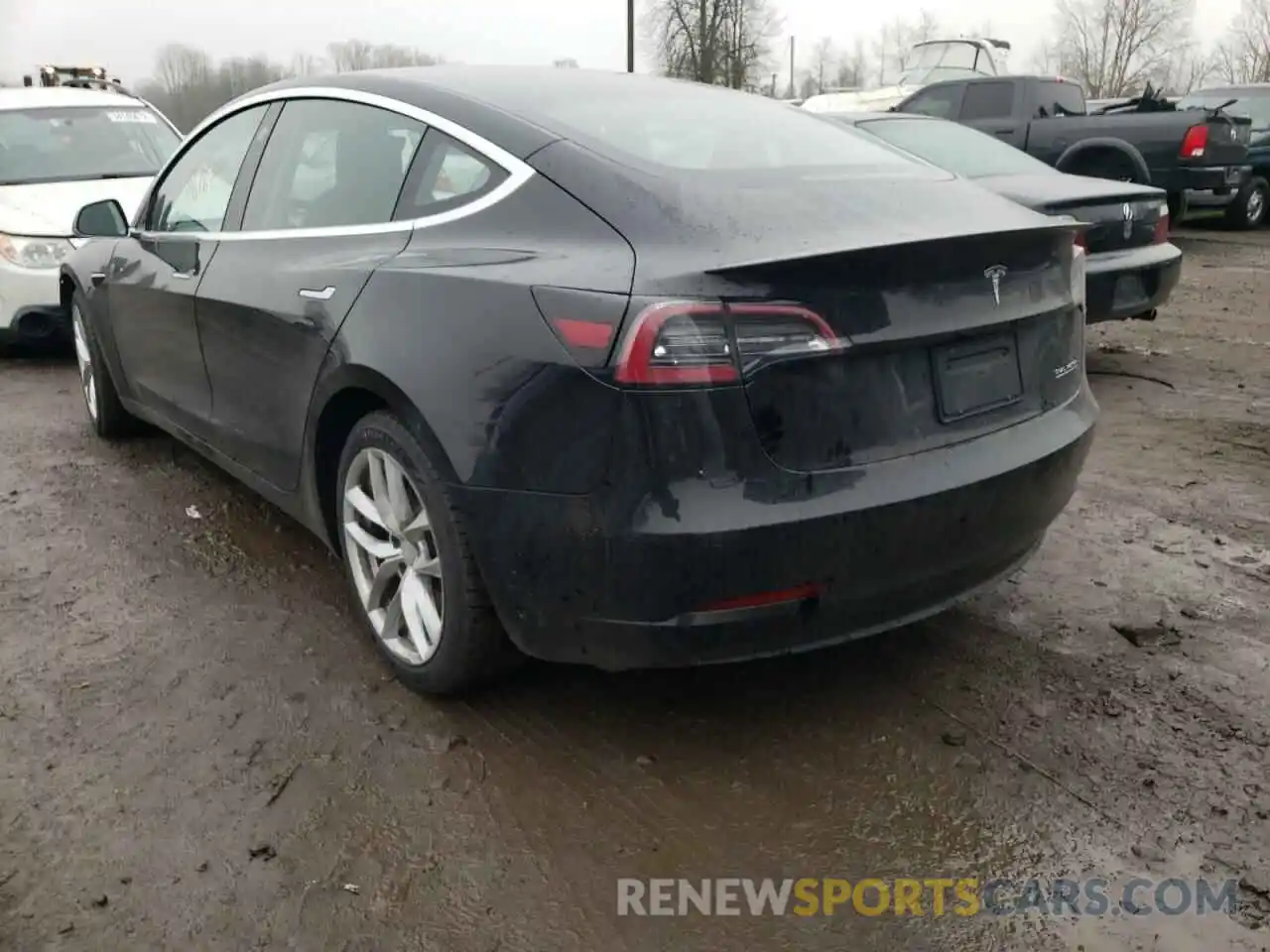 3 Photograph of a damaged car 5YJ3E1EB0KF415273 TESLA MODEL 3 2019