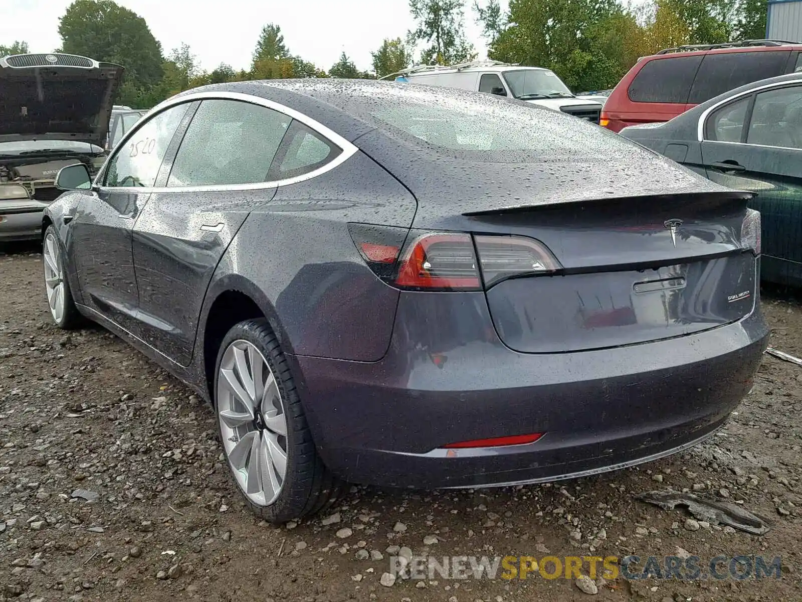 3 Photograph of a damaged car 5YJ3E1EB0KF426239 TESLA MODEL 3 2019