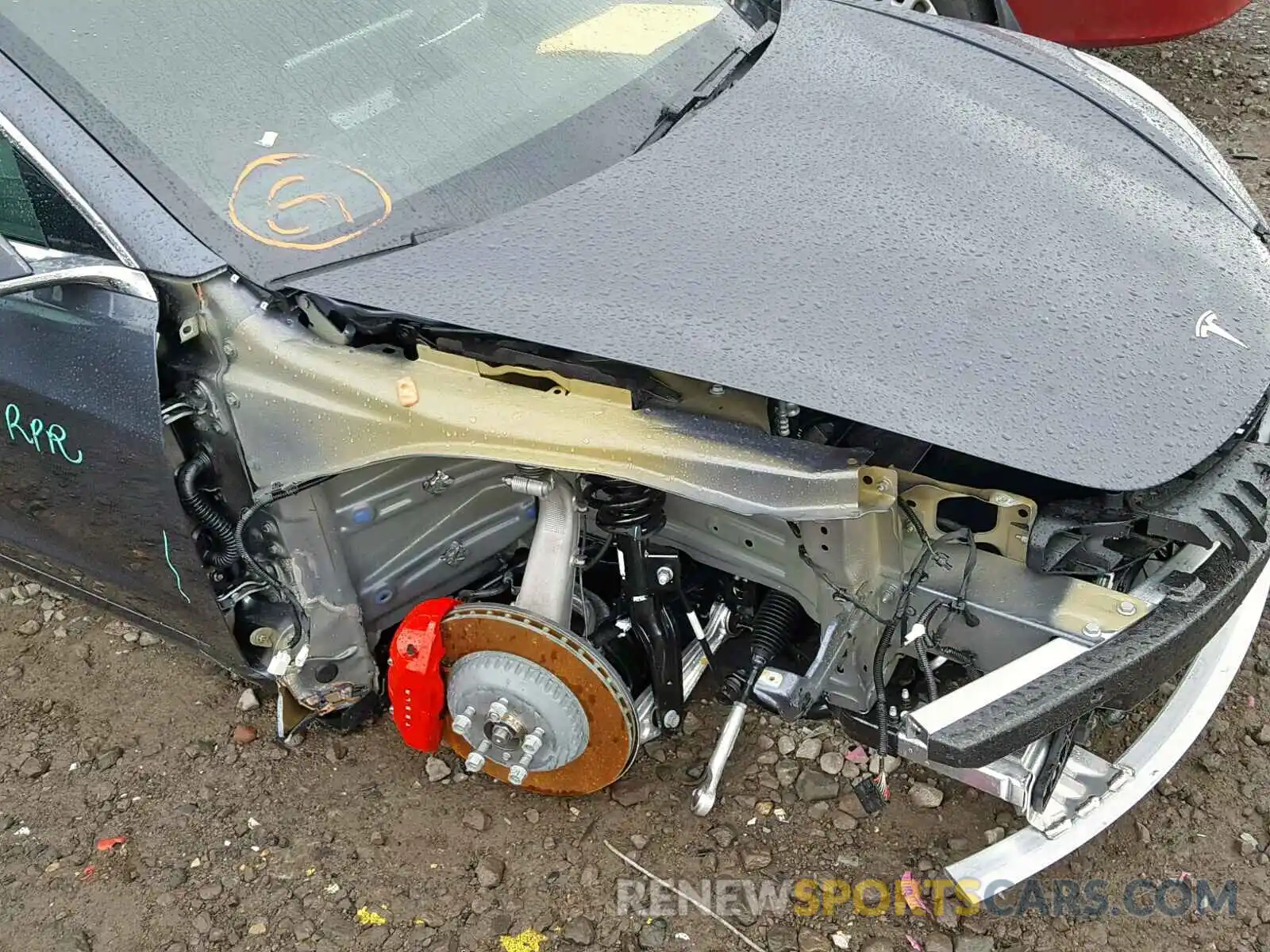 9 Photograph of a damaged car 5YJ3E1EB0KF426239 TESLA MODEL 3 2019