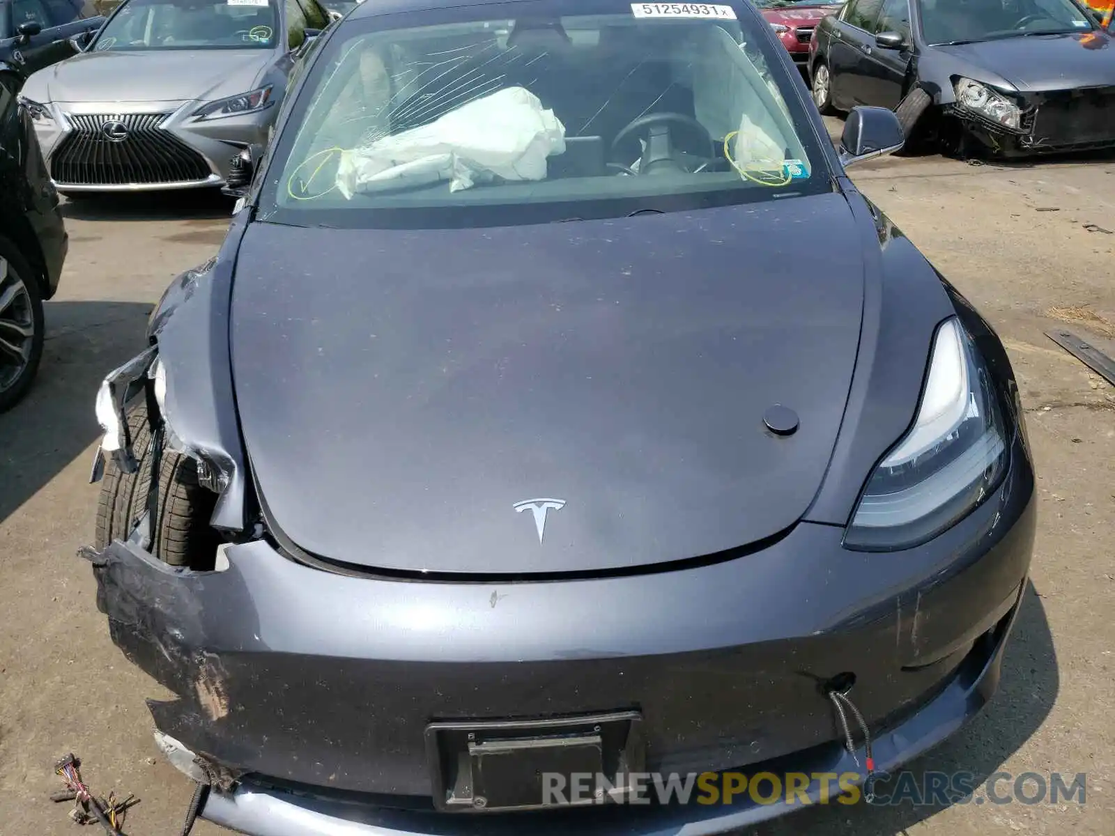 7 Фотография поврежденного автомобиля 5YJ3E1EB0KF432722 TESLA MODEL 3 2019