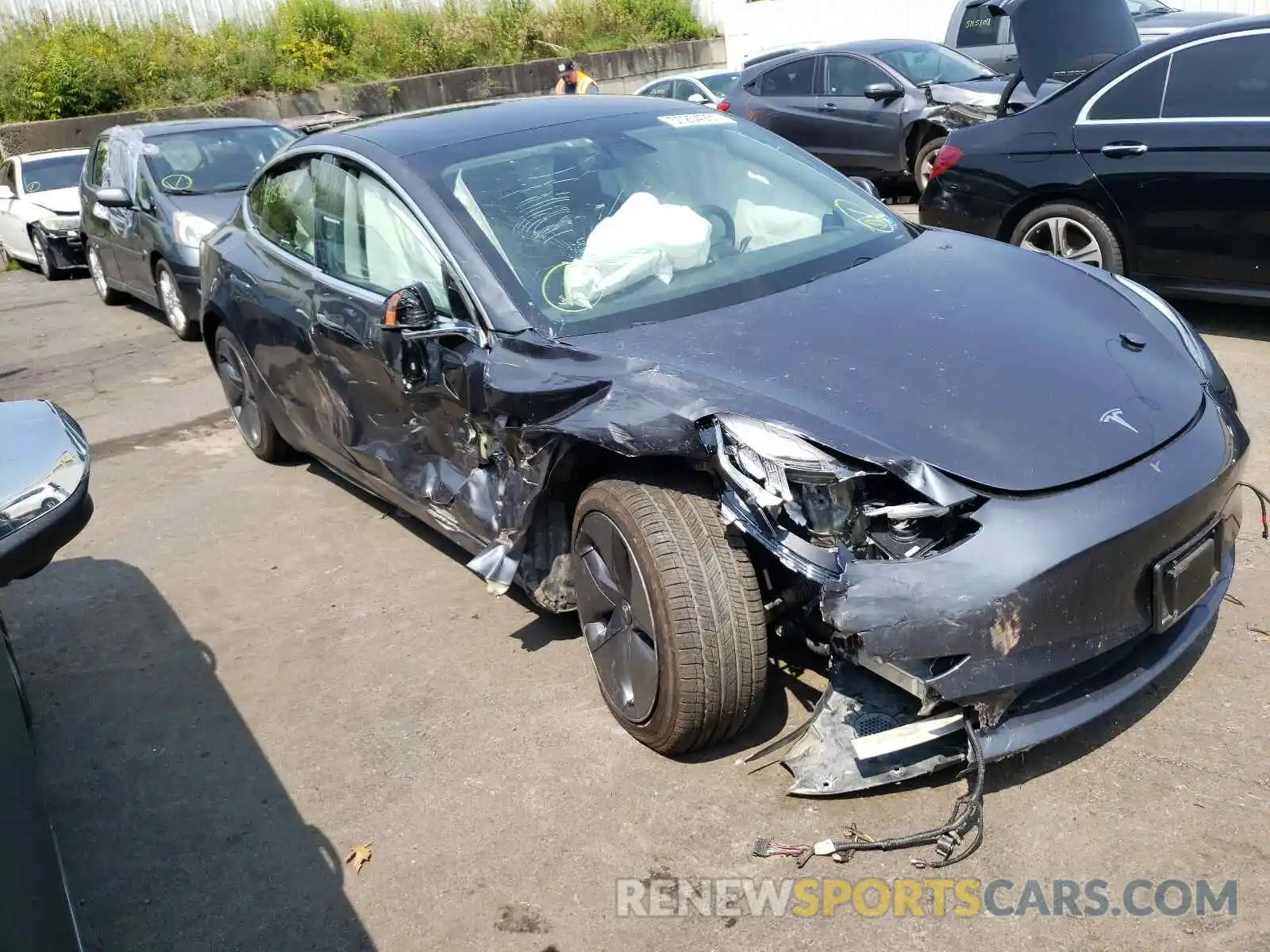 9 Photograph of a damaged car 5YJ3E1EB0KF432722 TESLA MODEL 3 2019