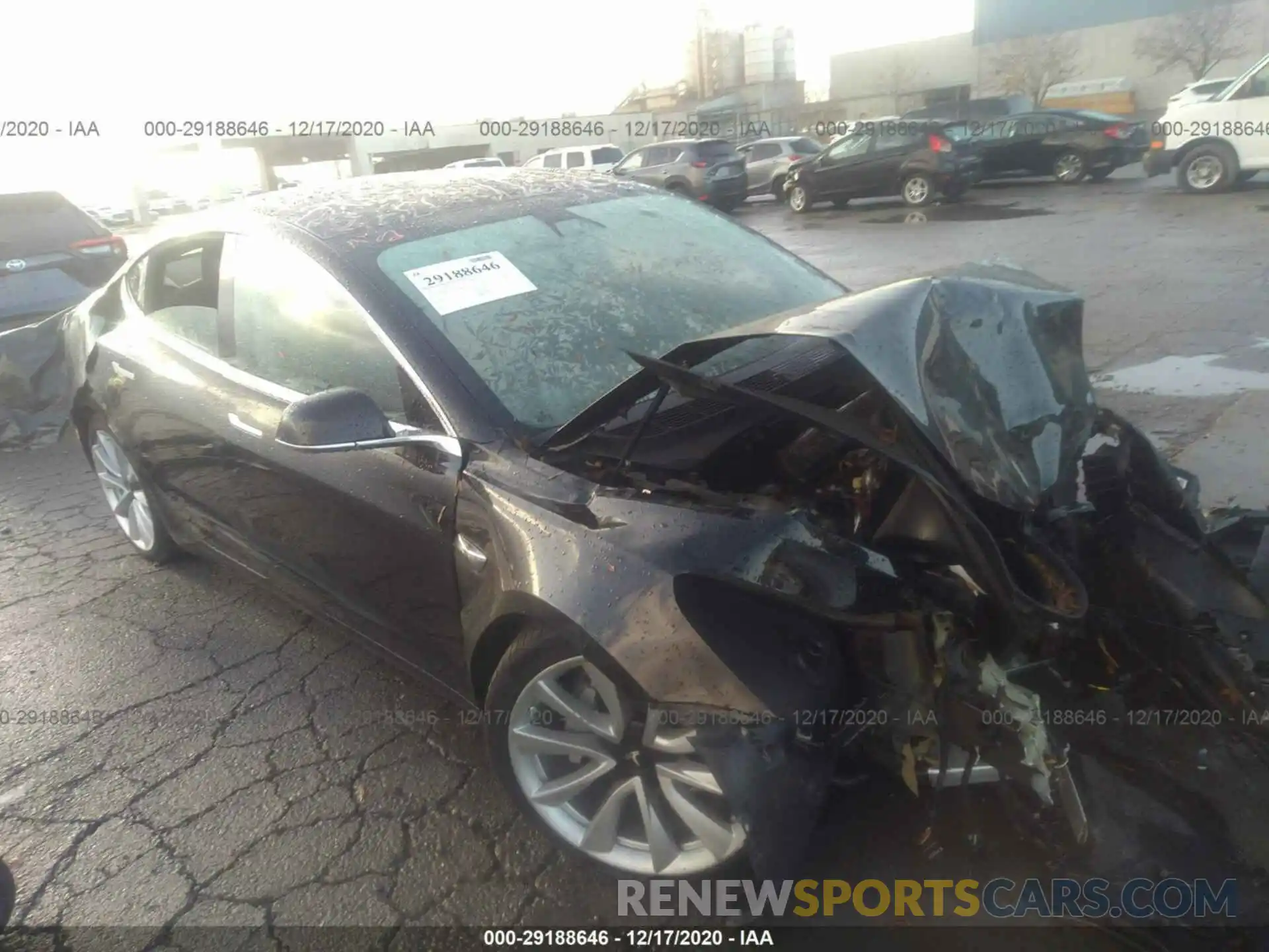 1 Photograph of a damaged car 5YJ3E1EB0KF433580 TESLA MODEL 3 2019