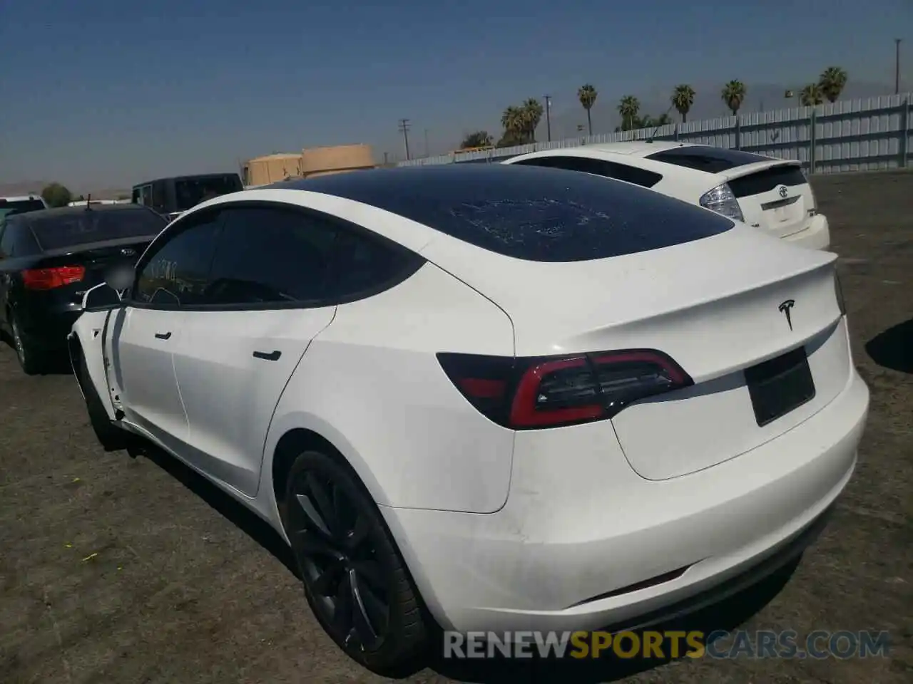 3 Photograph of a damaged car 5YJ3E1EB0KF434096 TESLA MODEL 3 2019