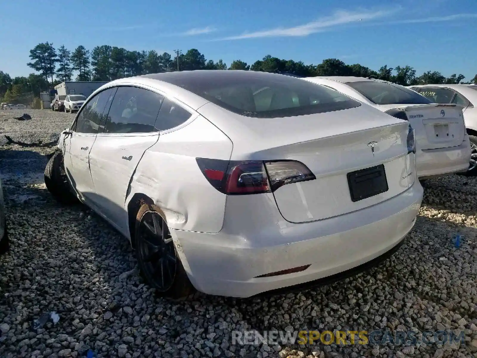 3 Photograph of a damaged car 5YJ3E1EB0KF437239 TESLA MODEL 3 2019