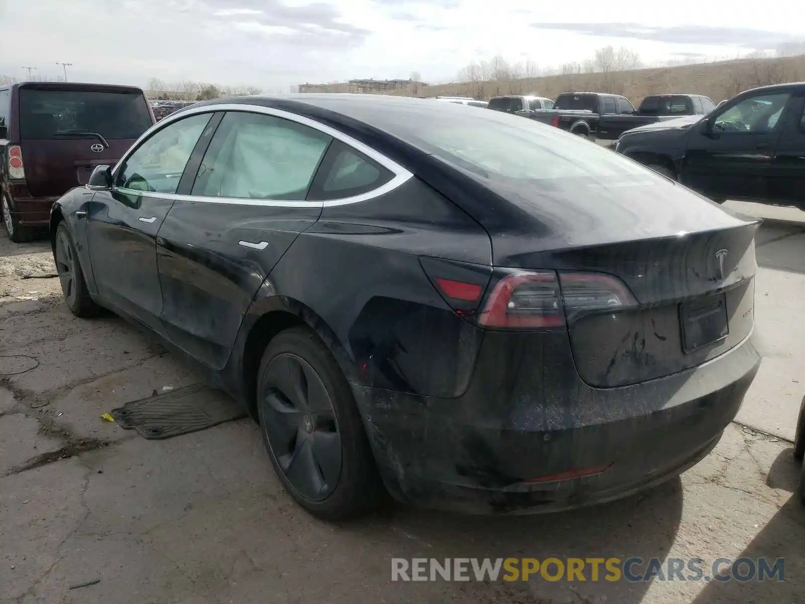 3 Photograph of a damaged car 5YJ3E1EB0KF437788 TESLA MODEL 3 2019