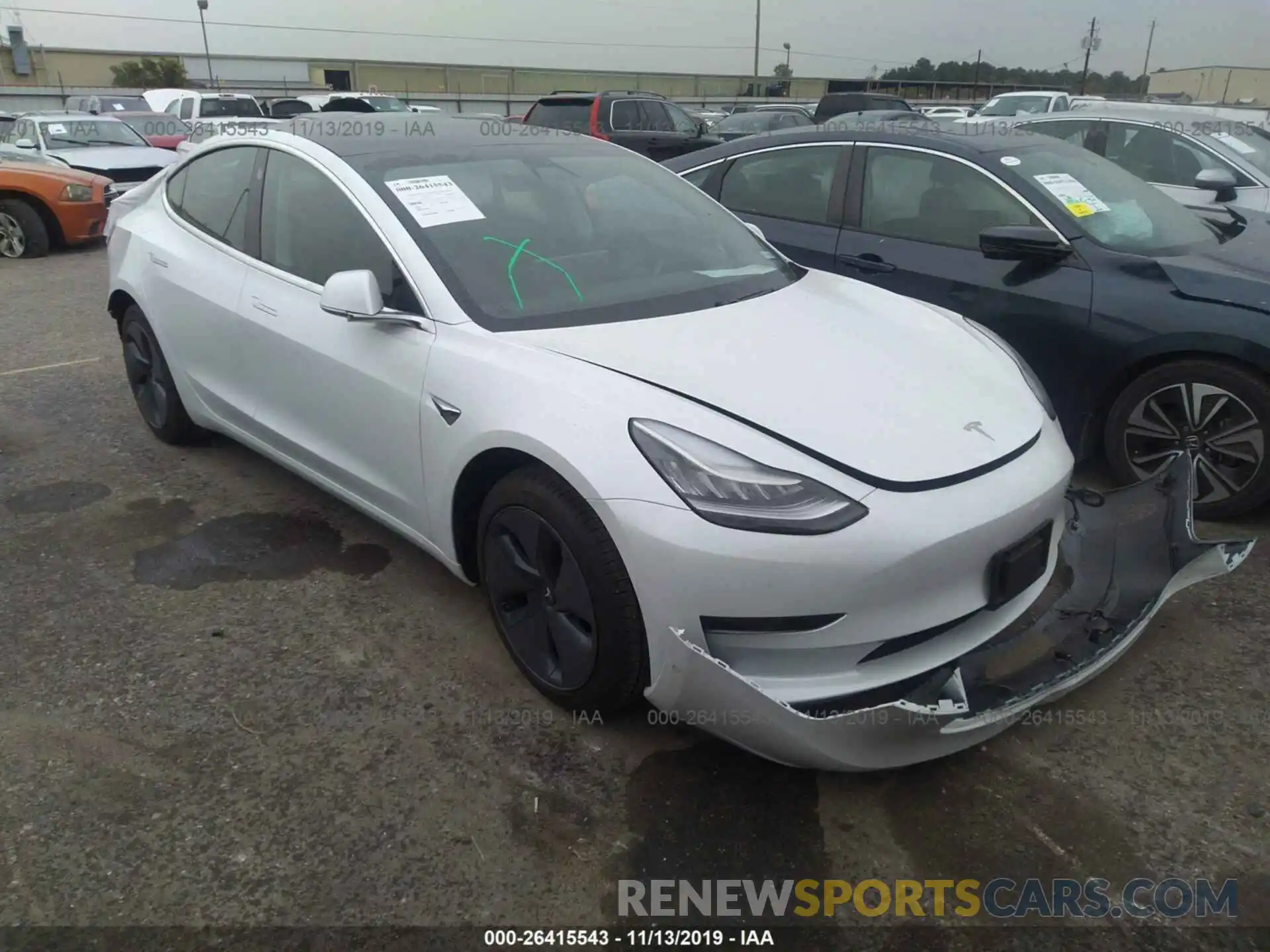 1 Фотография поврежденного автомобиля 5YJ3E1EB0KF442277 TESLA MODEL 3 2019