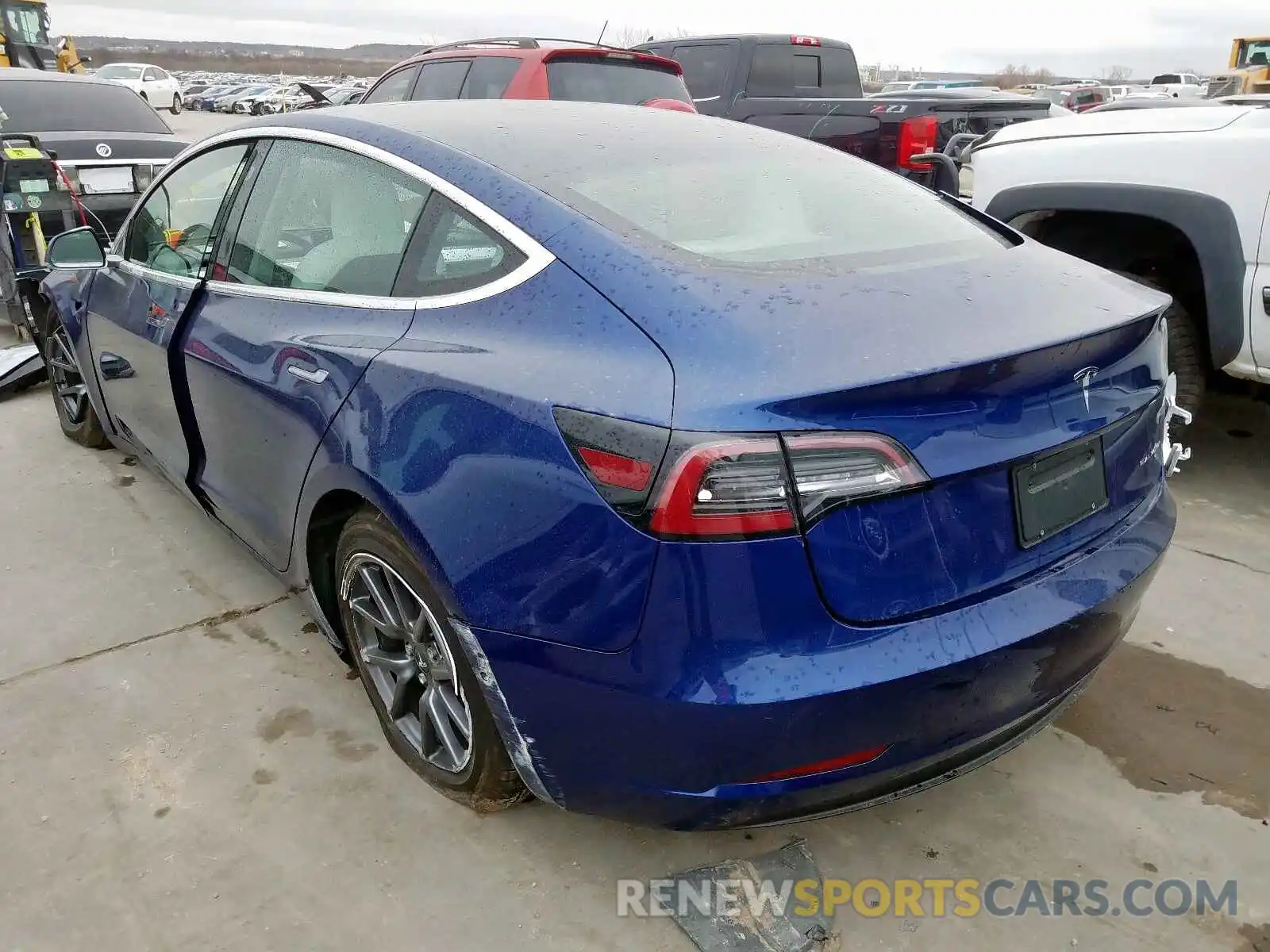 3 Photograph of a damaged car 5YJ3E1EB0KF454302 TESLA MODEL 3 2019