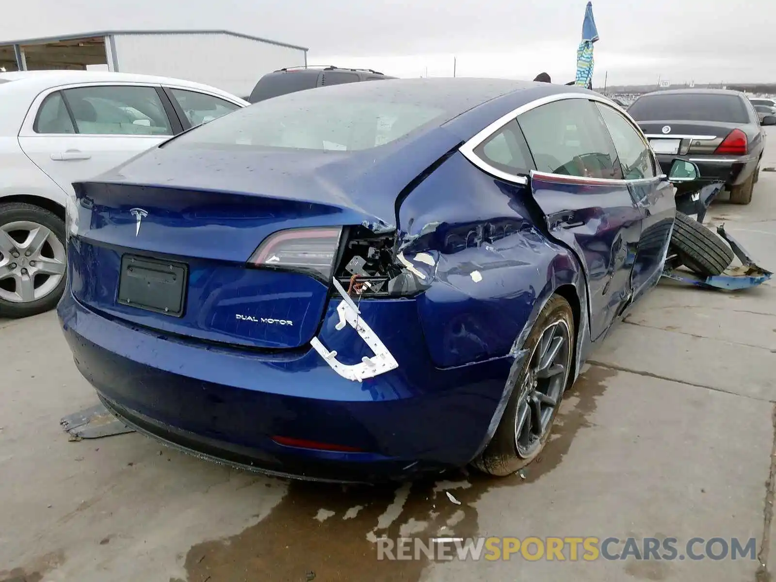 4 Photograph of a damaged car 5YJ3E1EB0KF454302 TESLA MODEL 3 2019