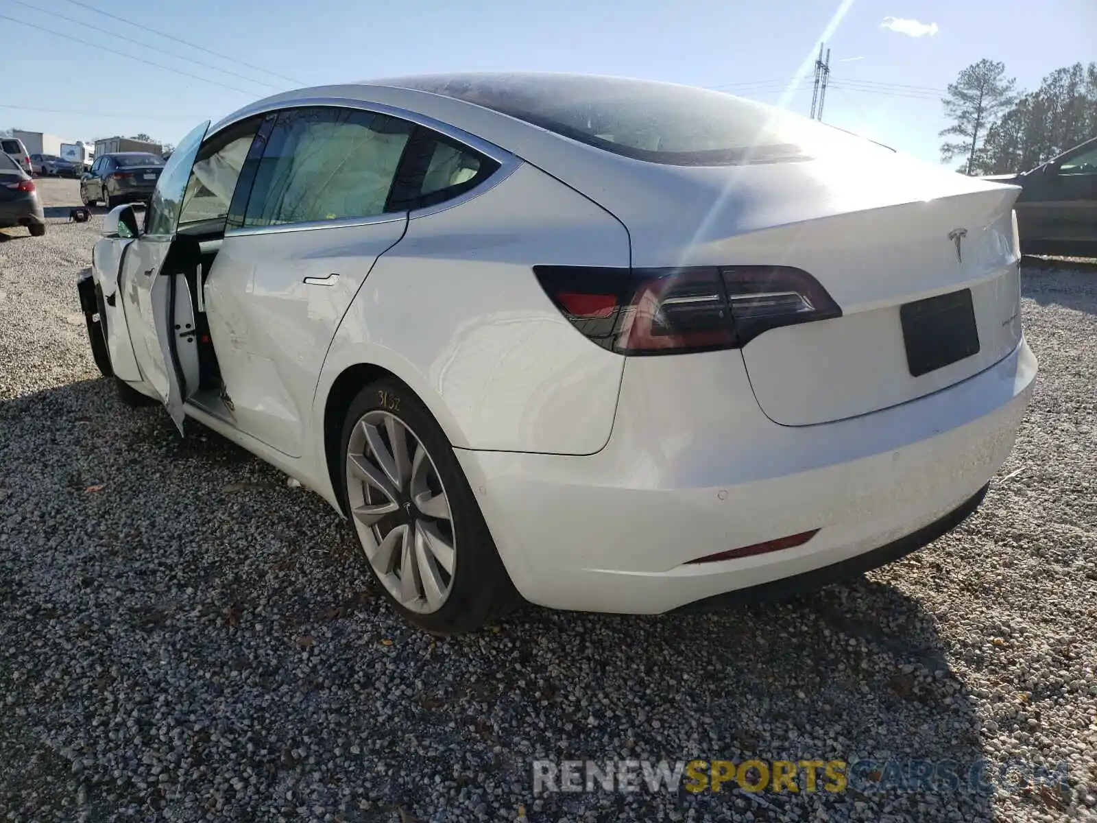 3 Photograph of a damaged car 5YJ3E1EB0KF454655 TESLA MODEL 3 2019