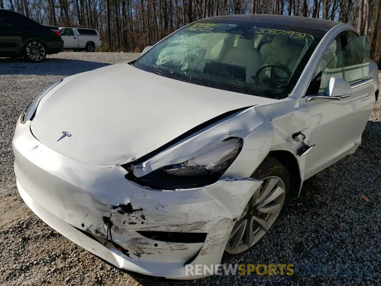 9 Photograph of a damaged car 5YJ3E1EB0KF454655 TESLA MODEL 3 2019