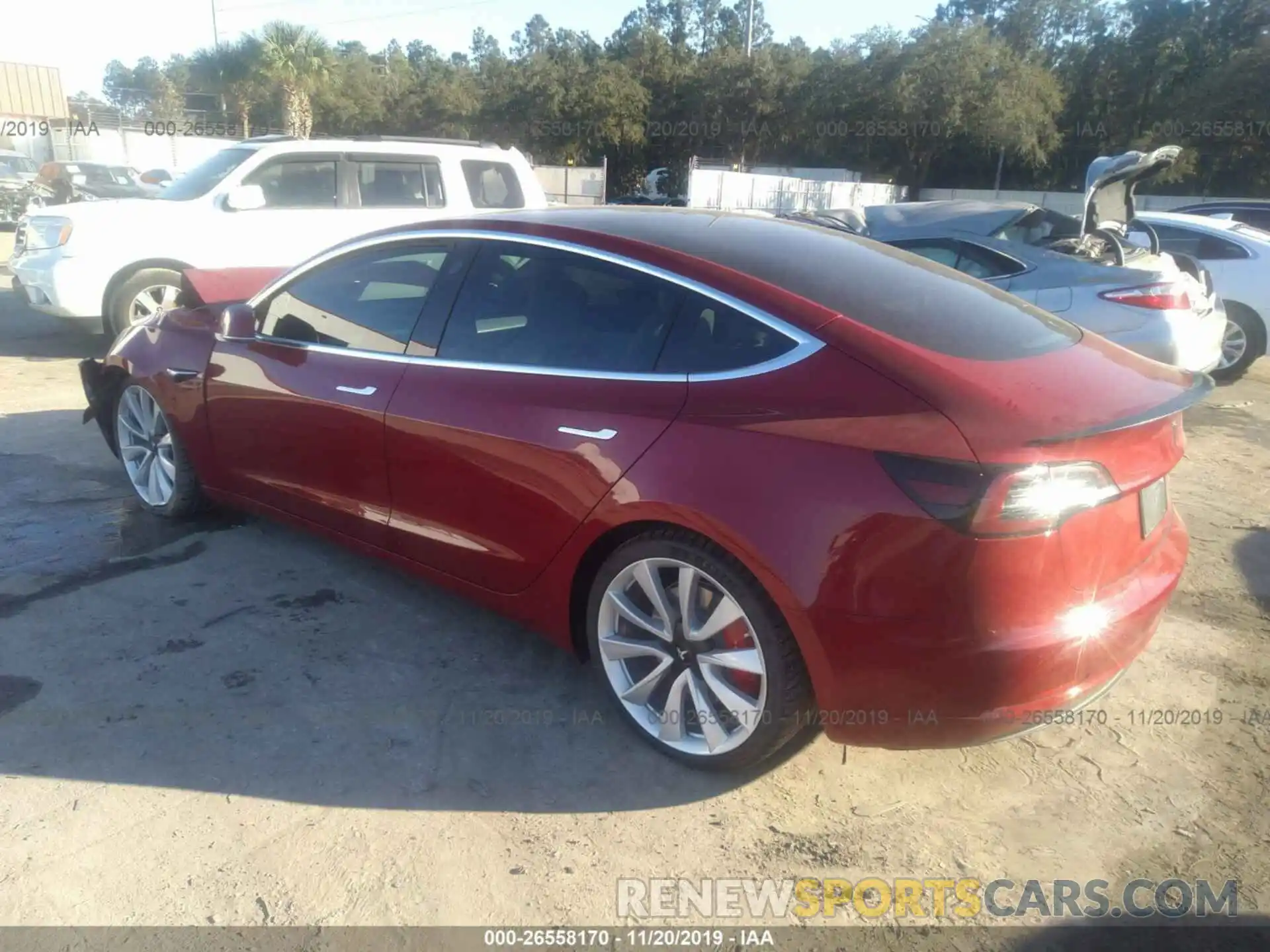 3 Photograph of a damaged car 5YJ3E1EB0KF454901 TESLA MODEL 3 2019