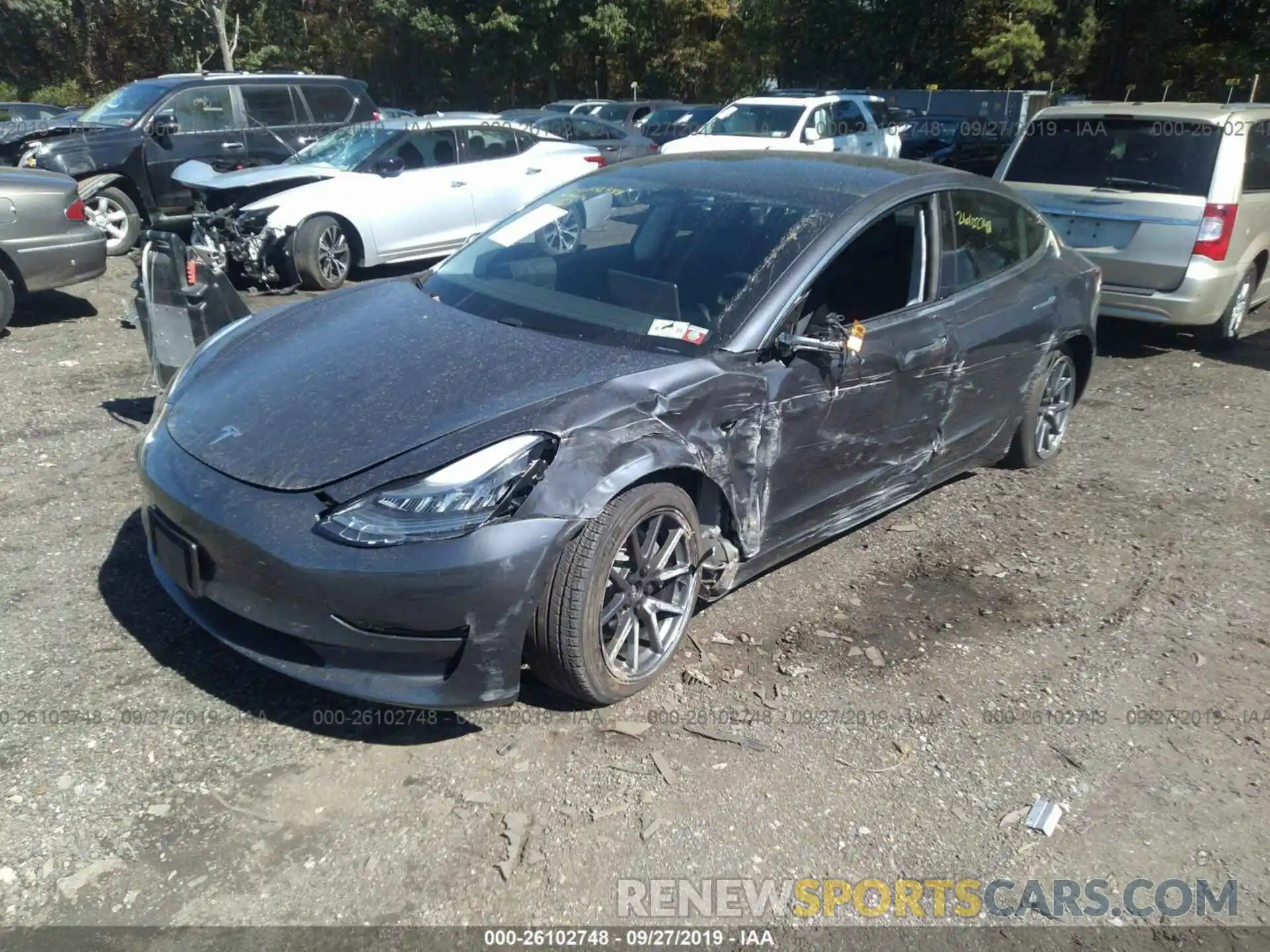 6 Фотография поврежденного автомобиля 5YJ3E1EB0KF465011 TESLA MODEL 3 2019