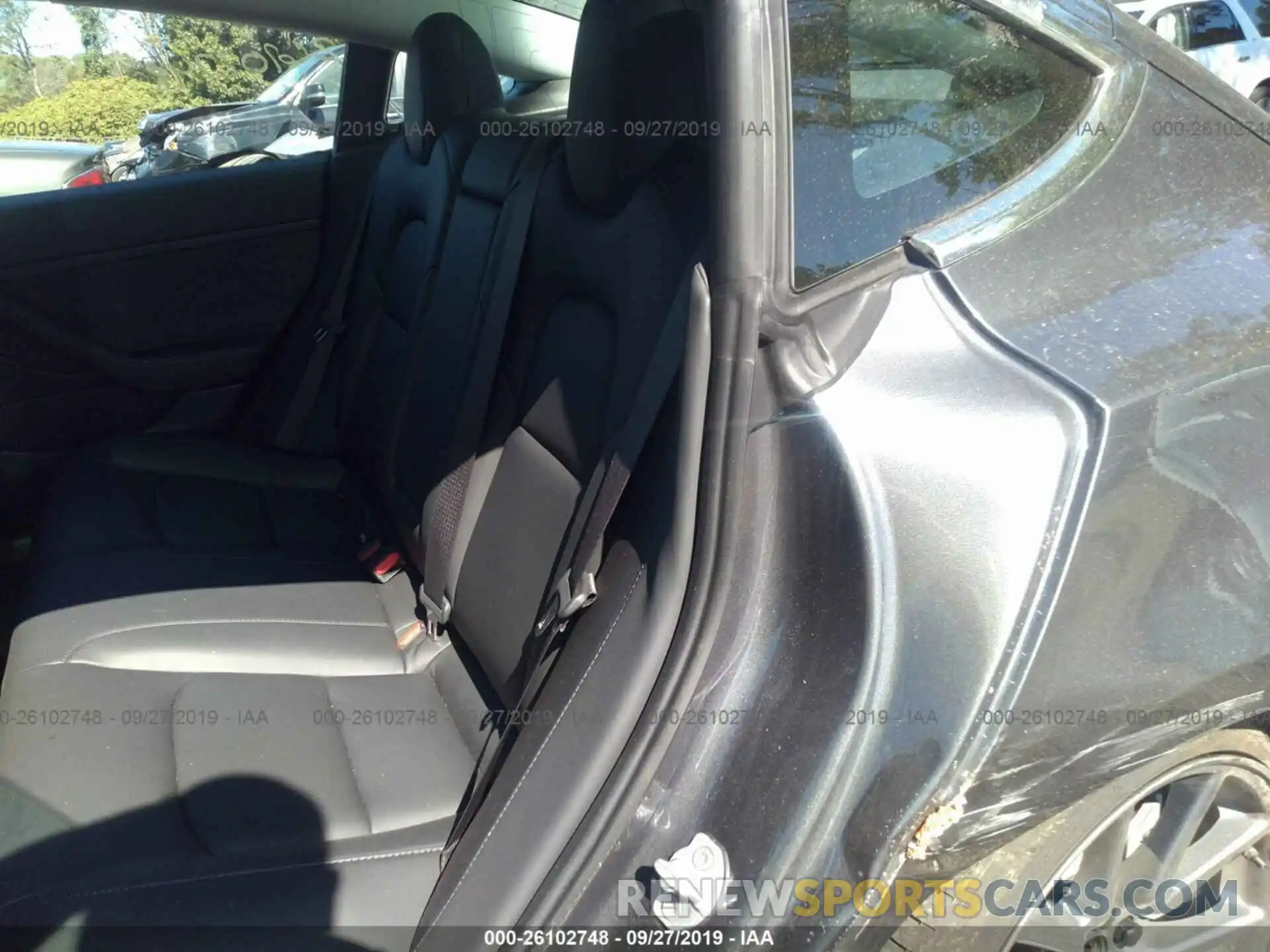 8 Photograph of a damaged car 5YJ3E1EB0KF465011 TESLA MODEL 3 2019