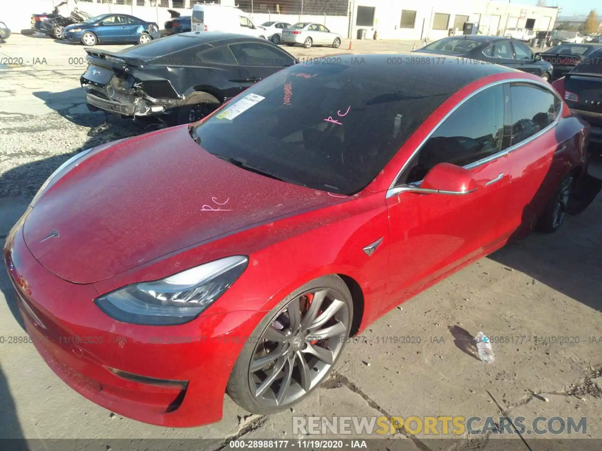 2 Фотография поврежденного автомобиля 5YJ3E1EB0KF470029 TESLA MODEL 3 2019