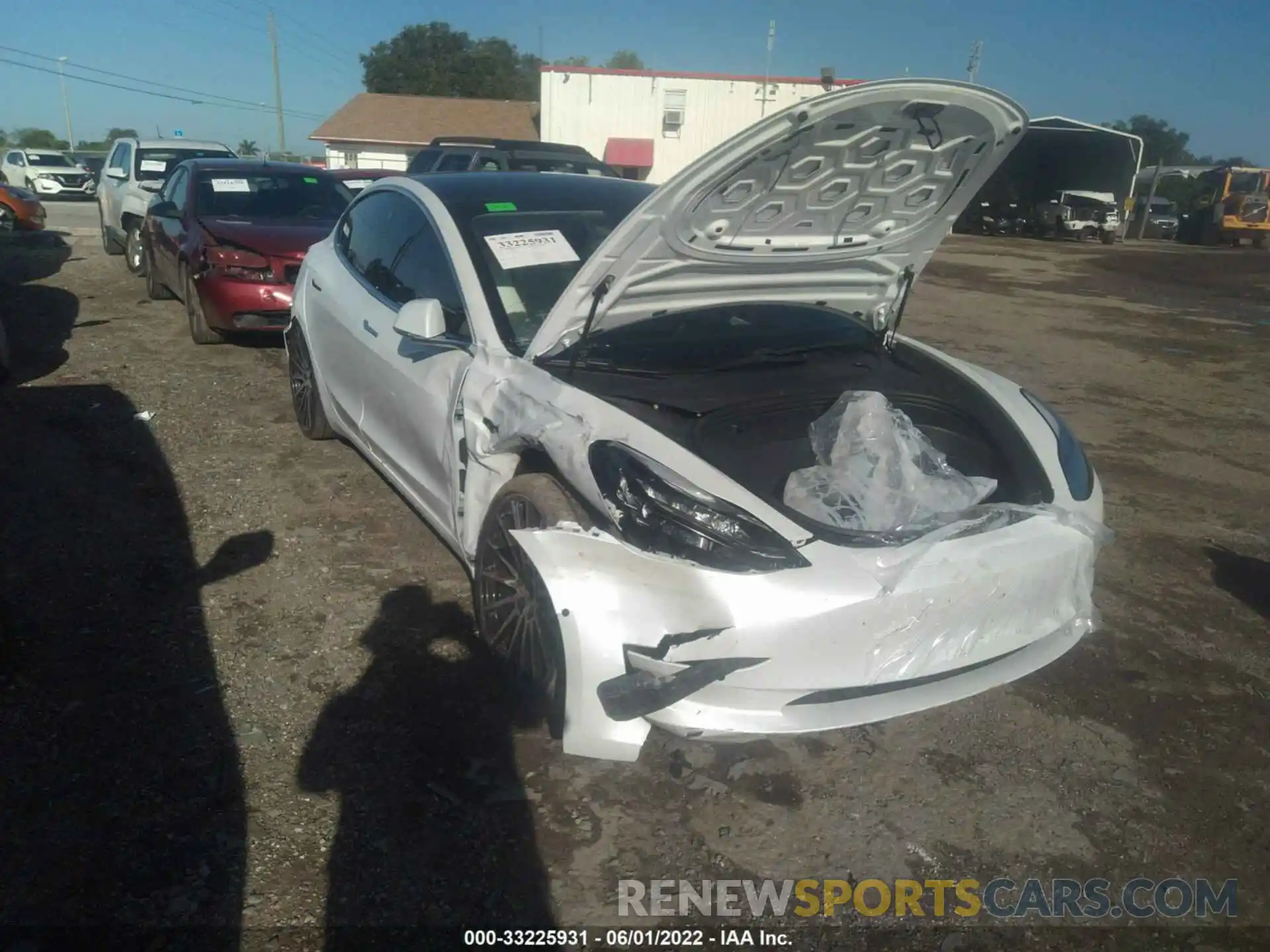 1 Photograph of a damaged car 5YJ3E1EB0KF487610 TESLA MODEL 3 2019