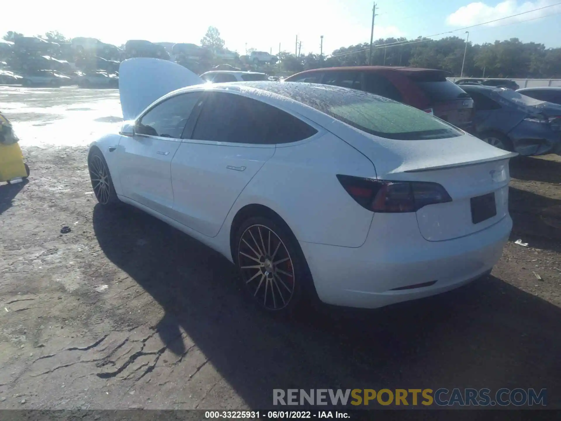 3 Photograph of a damaged car 5YJ3E1EB0KF487610 TESLA MODEL 3 2019