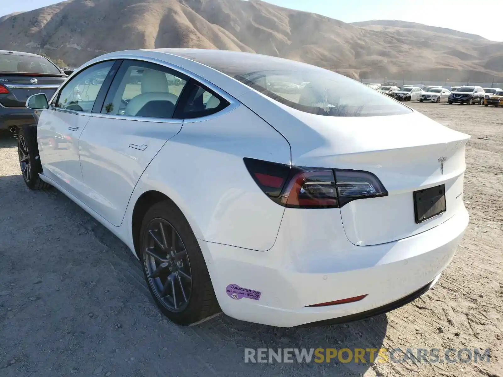 3 Photograph of a damaged car 5YJ3E1EB0KF494654 TESLA MODEL 3 2019