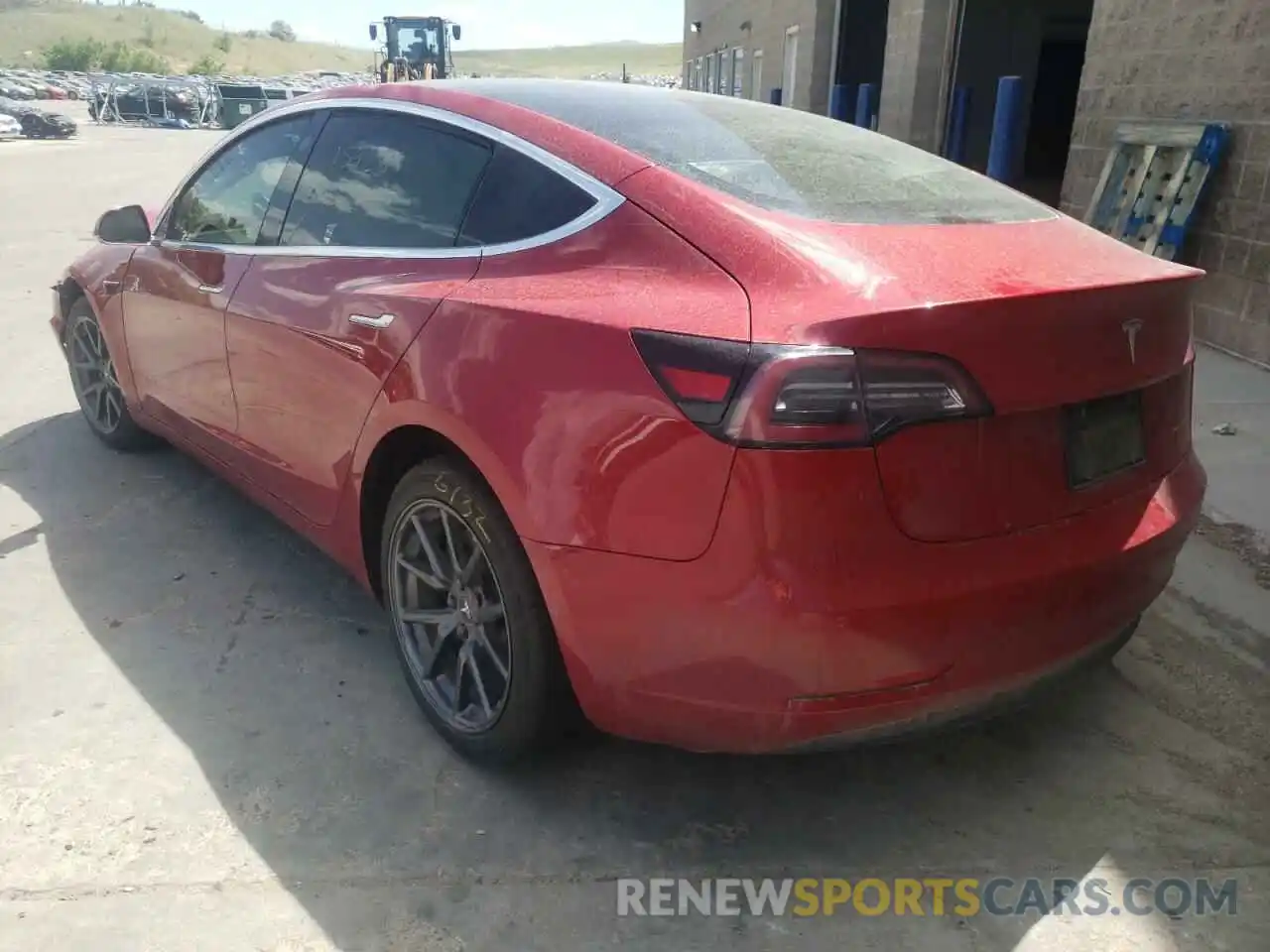 3 Photograph of a damaged car 5YJ3E1EB0KF496758 TESLA MODEL 3 2019