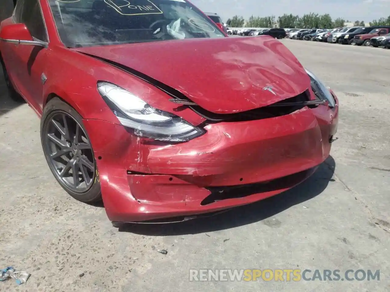 9 Photograph of a damaged car 5YJ3E1EB0KF496758 TESLA MODEL 3 2019