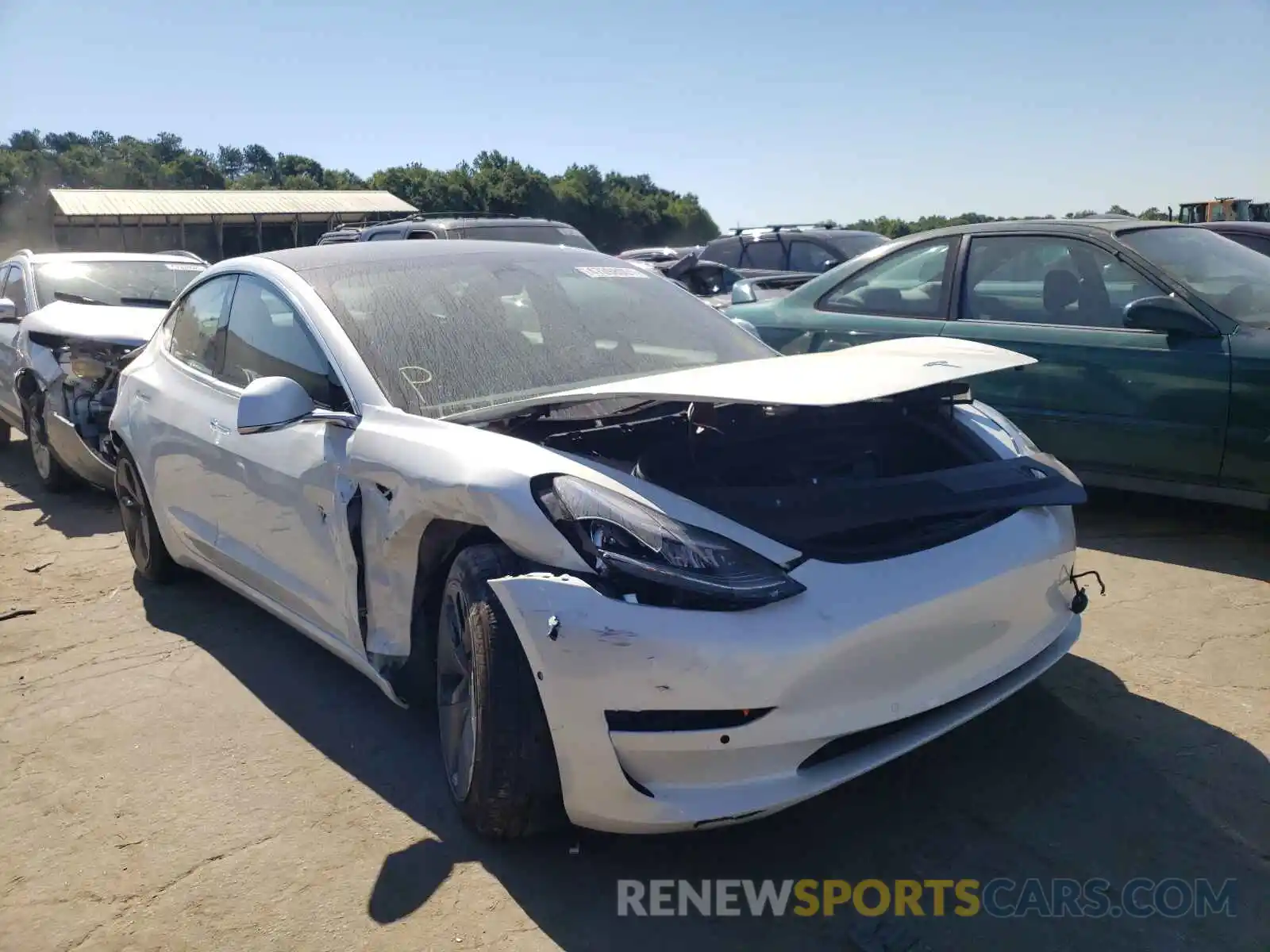 1 Photograph of a damaged car 5YJ3E1EB0KF511534 TESLA MODEL 3 2019