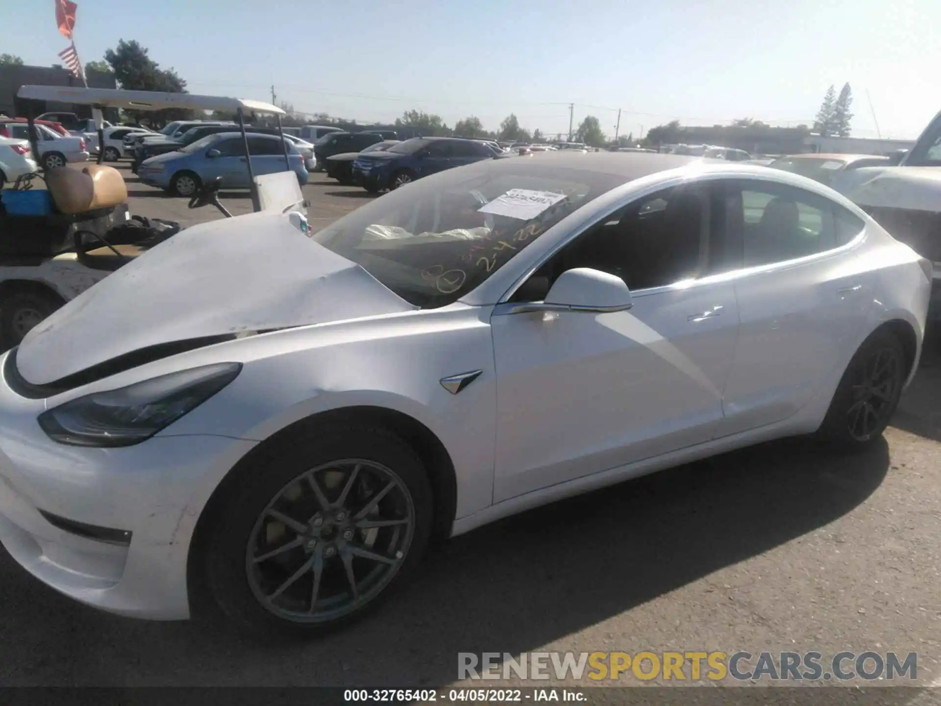 2 Photograph of a damaged car 5YJ3E1EB0KF511744 TESLA MODEL 3 2019