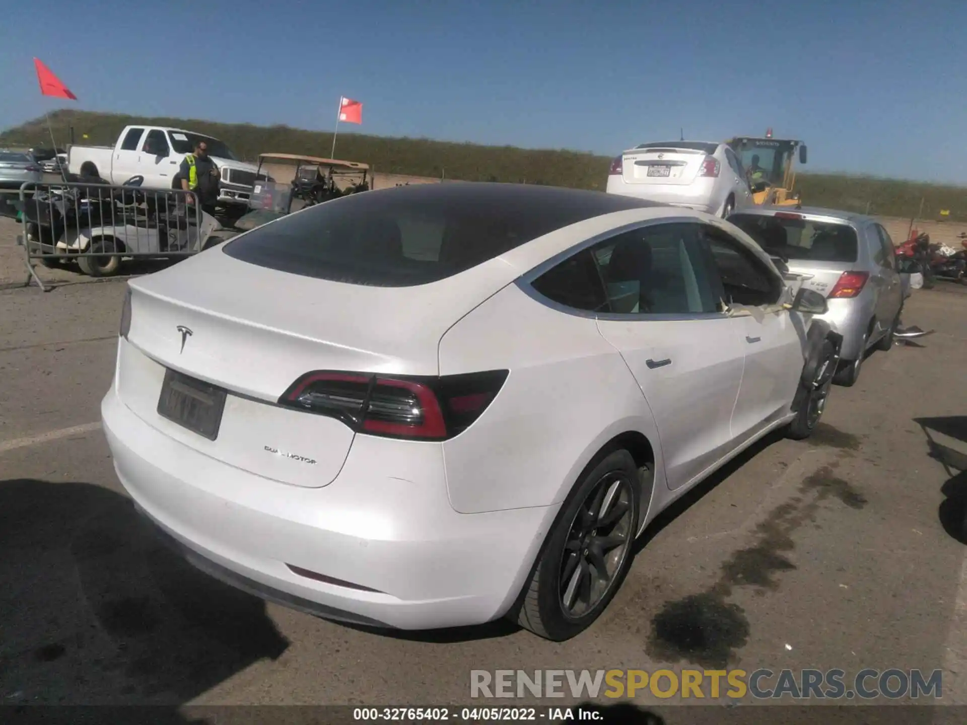 4 Photograph of a damaged car 5YJ3E1EB0KF511744 TESLA MODEL 3 2019