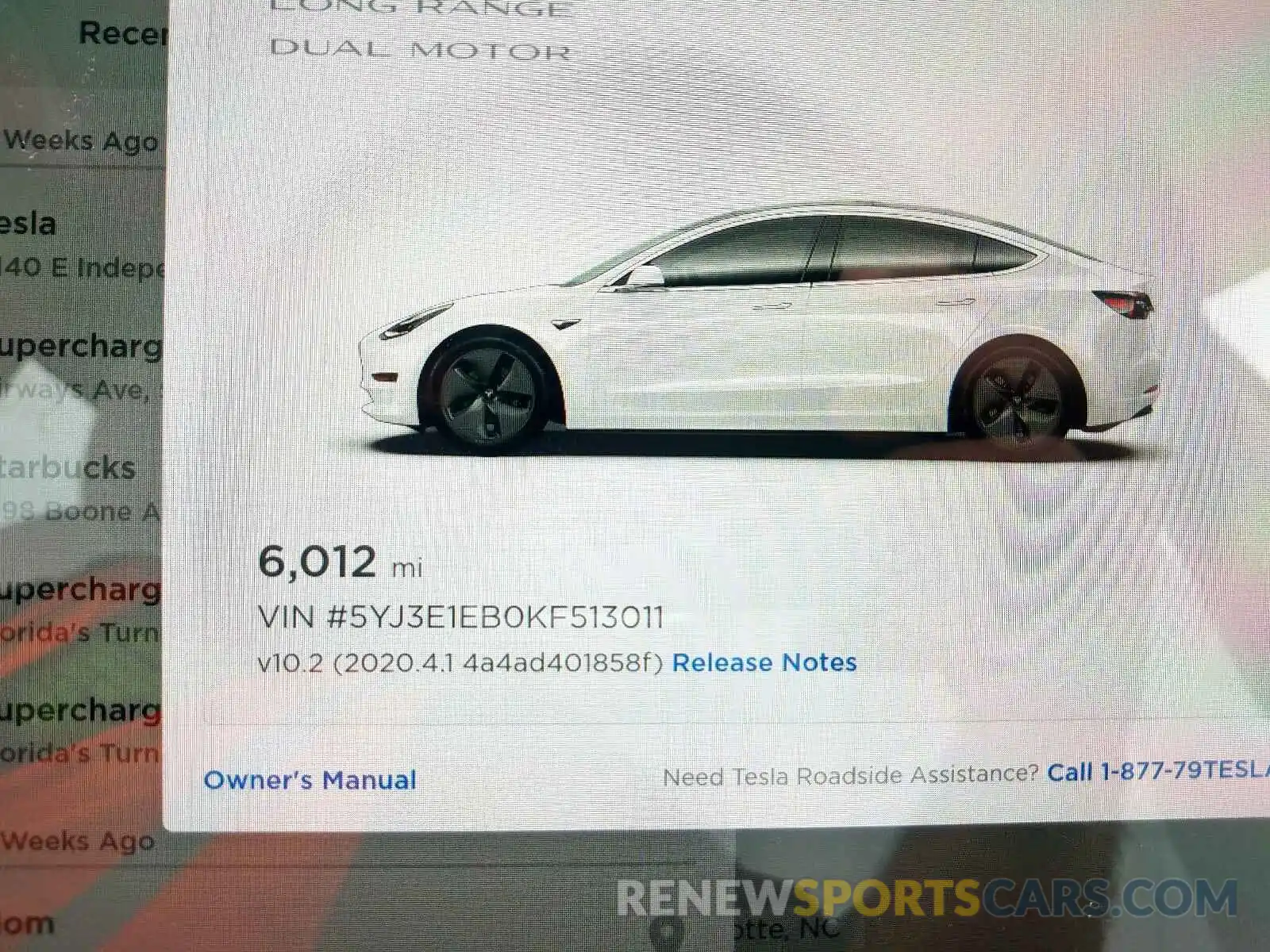 8 Photograph of a damaged car 5YJ3E1EB0KF513011 TESLA MODEL 3 2019