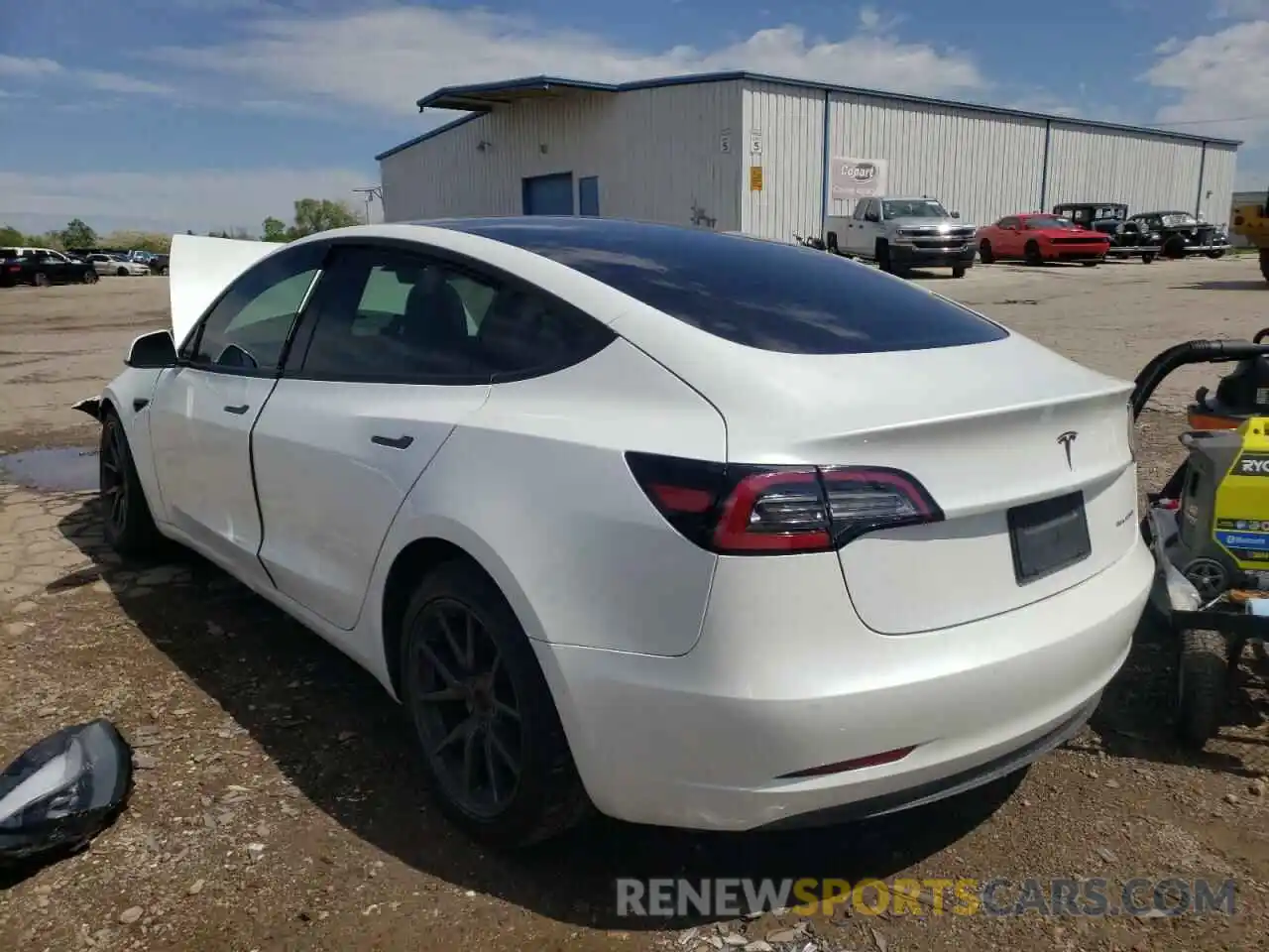 3 Photograph of a damaged car 5YJ3E1EB0KF513171 TESLA MODEL 3 2019