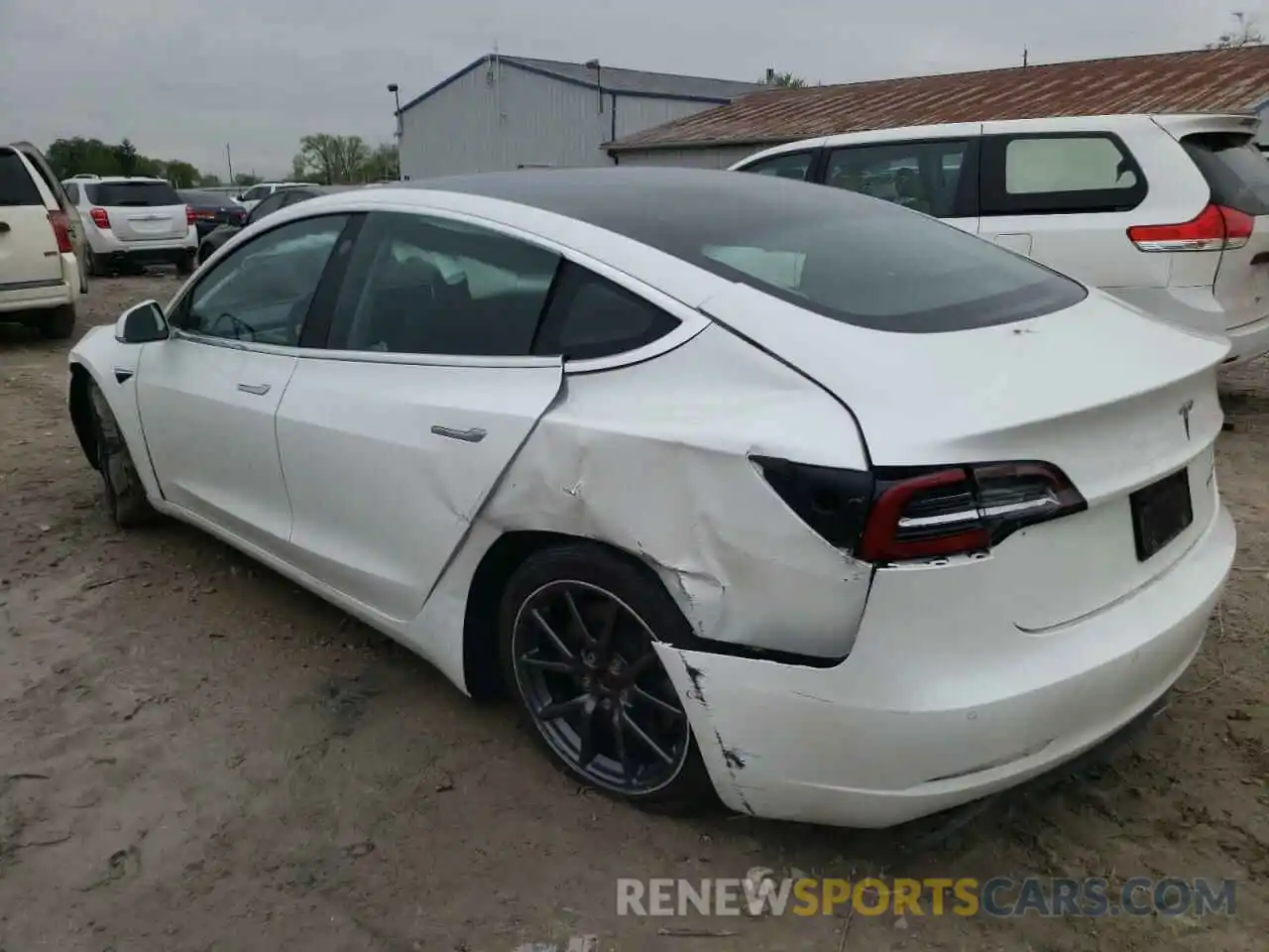 3 Photograph of a damaged car 5YJ3E1EB0KF515700 TESLA MODEL 3 2019