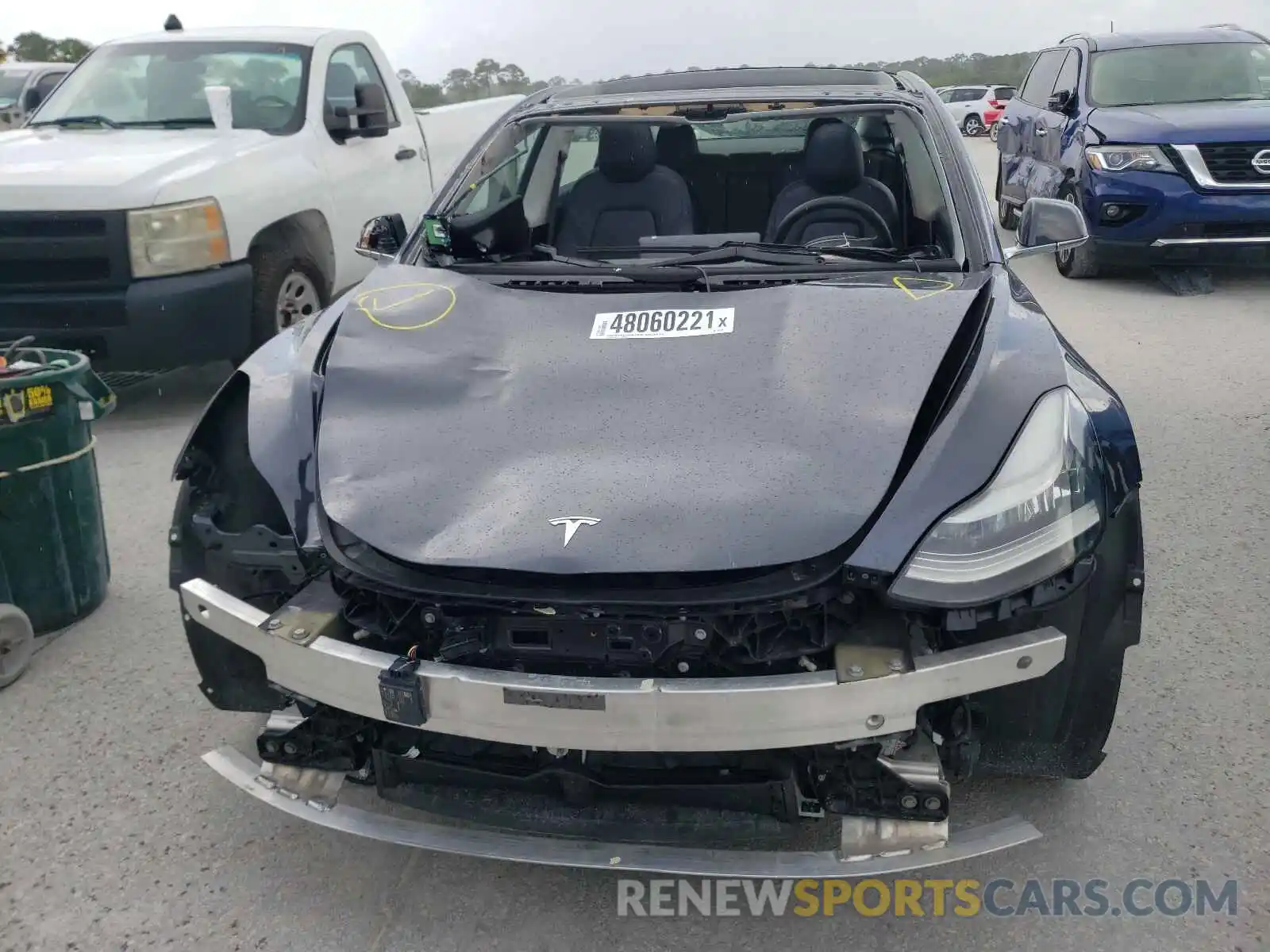 9 Photograph of a damaged car 5YJ3E1EB0KF520766 TESLA MODEL 3 2019