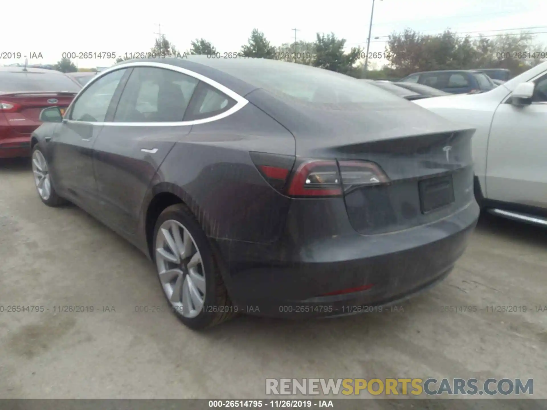 3 Photograph of a damaged car 5YJ3E1EB0KF529967 TESLA MODEL 3 2019