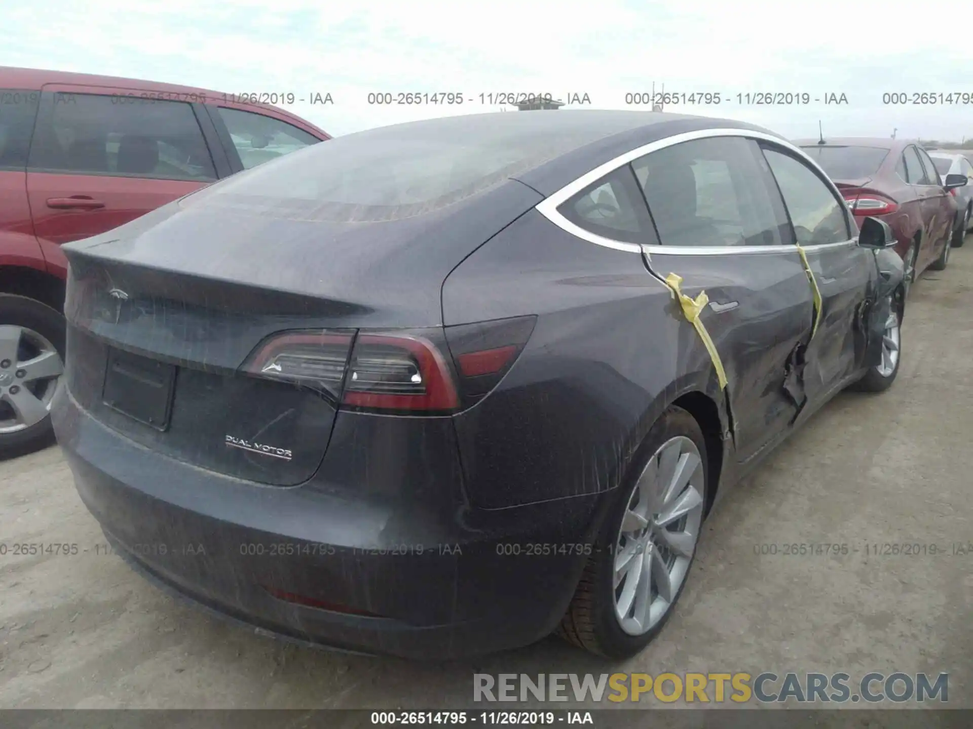 4 Photograph of a damaged car 5YJ3E1EB0KF529967 TESLA MODEL 3 2019