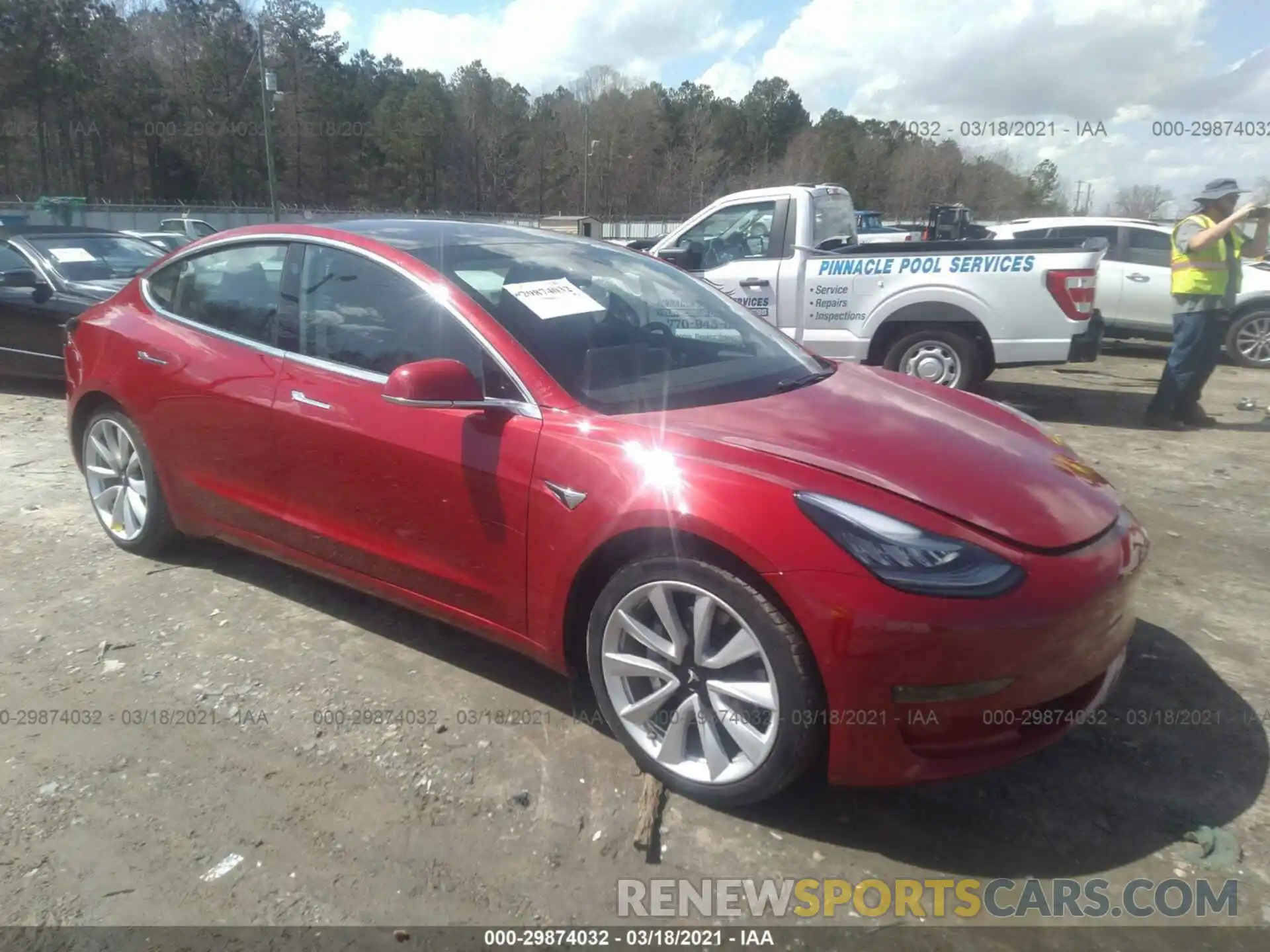 1 Photograph of a damaged car 5YJ3E1EB1KF150489 TESLA MODEL 3 2019