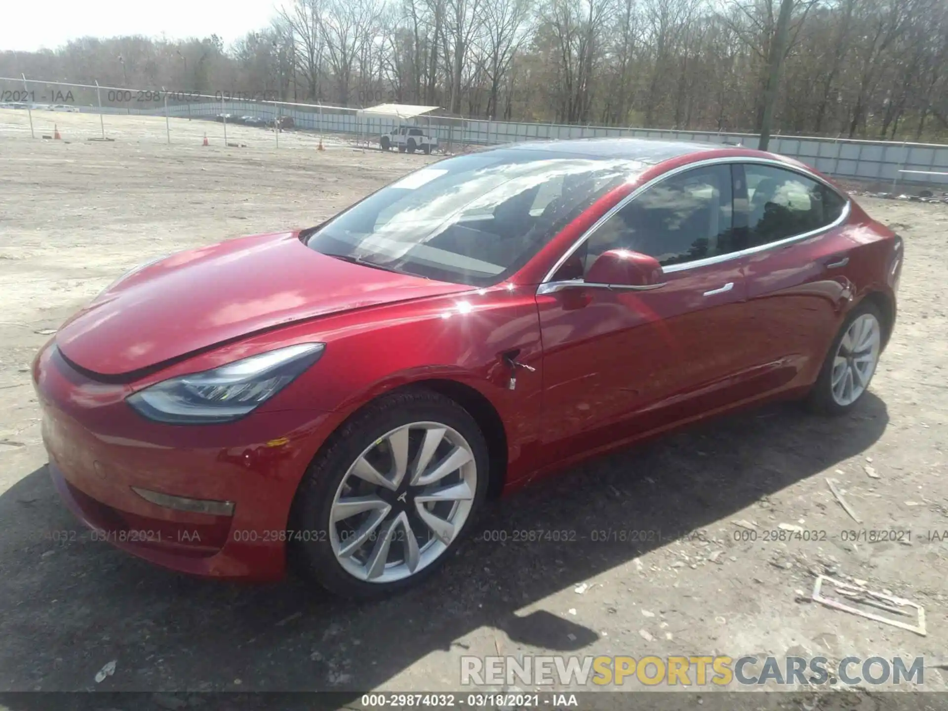 2 Photograph of a damaged car 5YJ3E1EB1KF150489 TESLA MODEL 3 2019