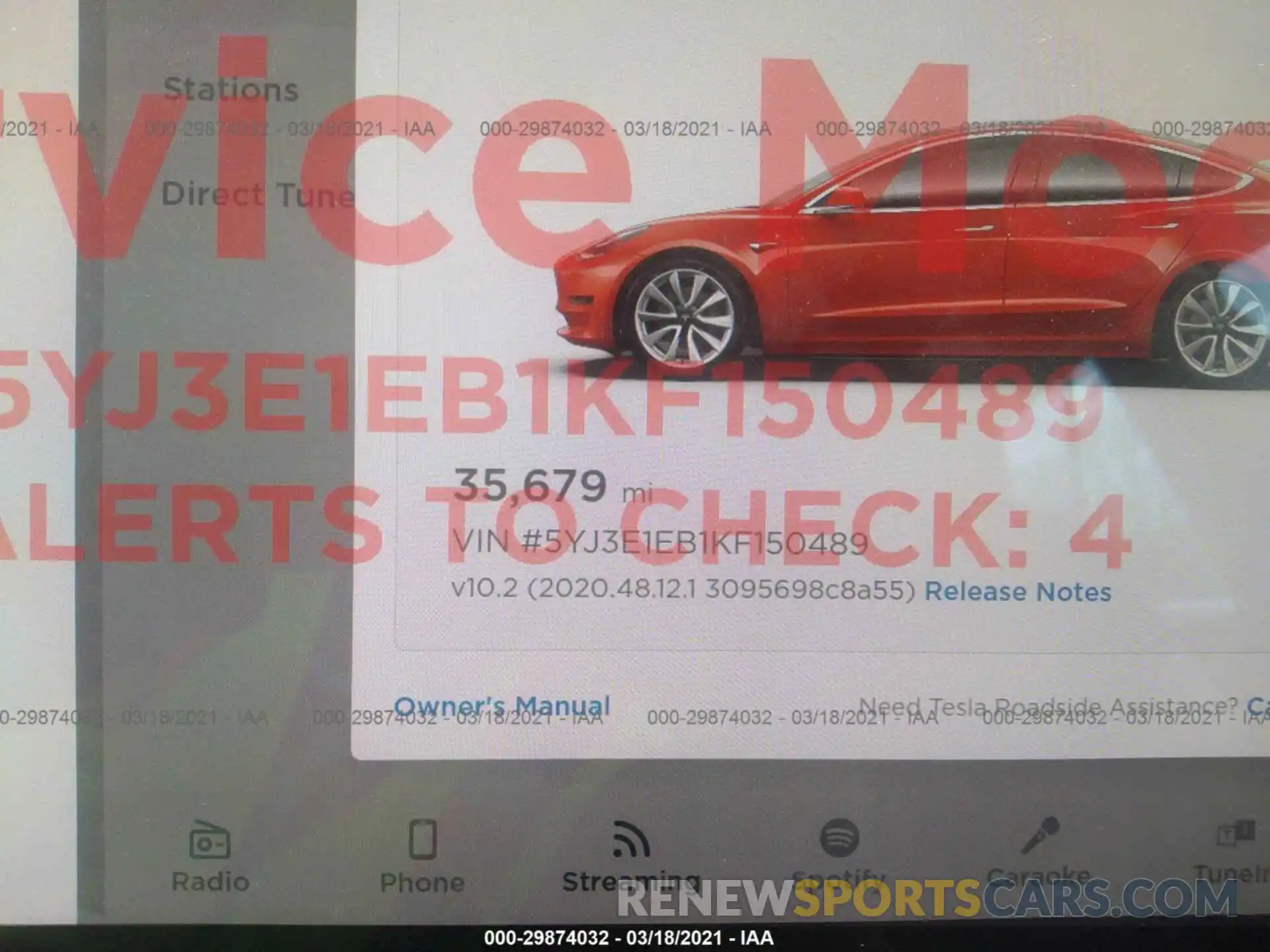 7 Photograph of a damaged car 5YJ3E1EB1KF150489 TESLA MODEL 3 2019