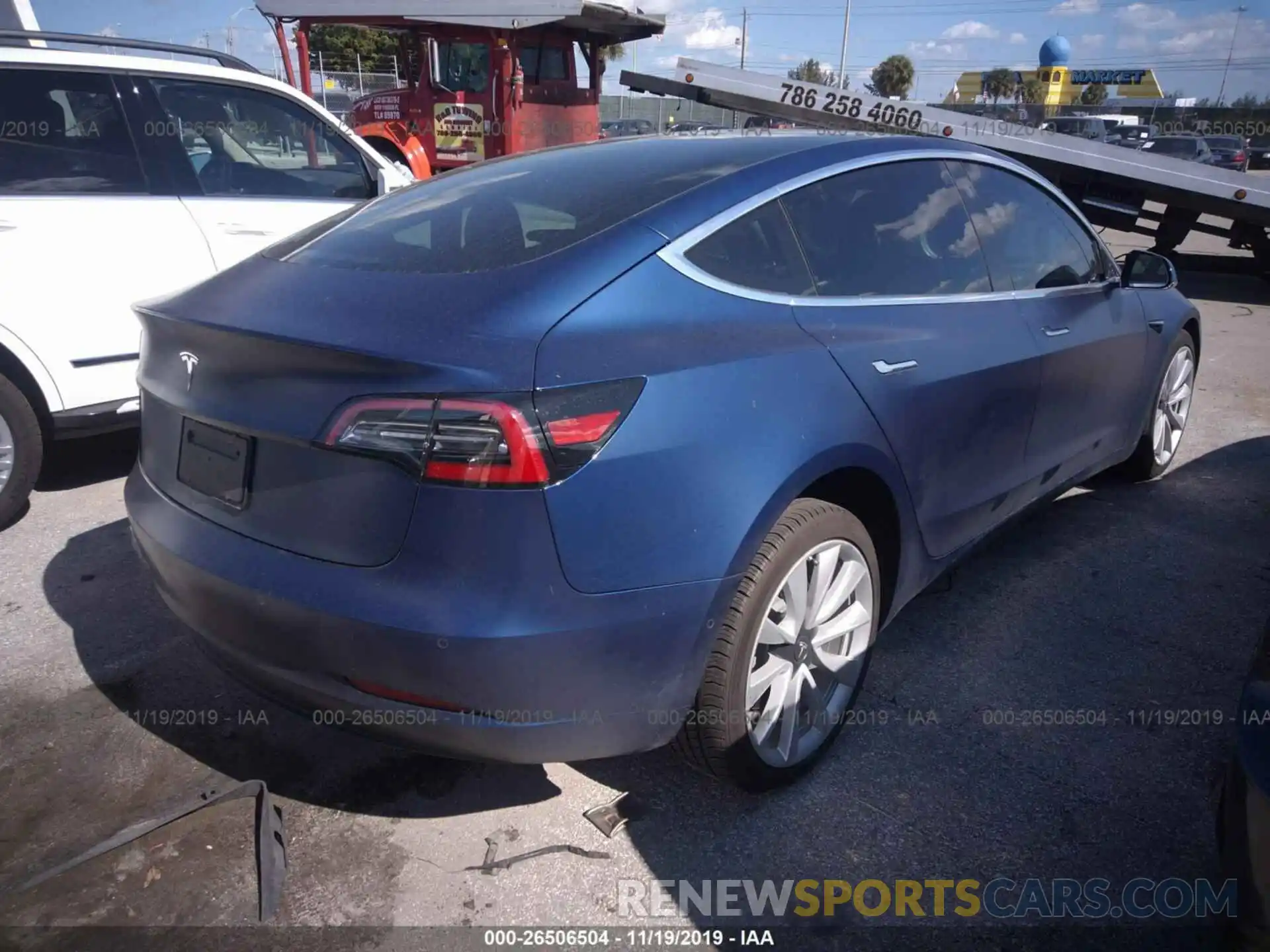 4 Photograph of a damaged car 5YJ3E1EB1KF194153 TESLA MODEL 3 2019