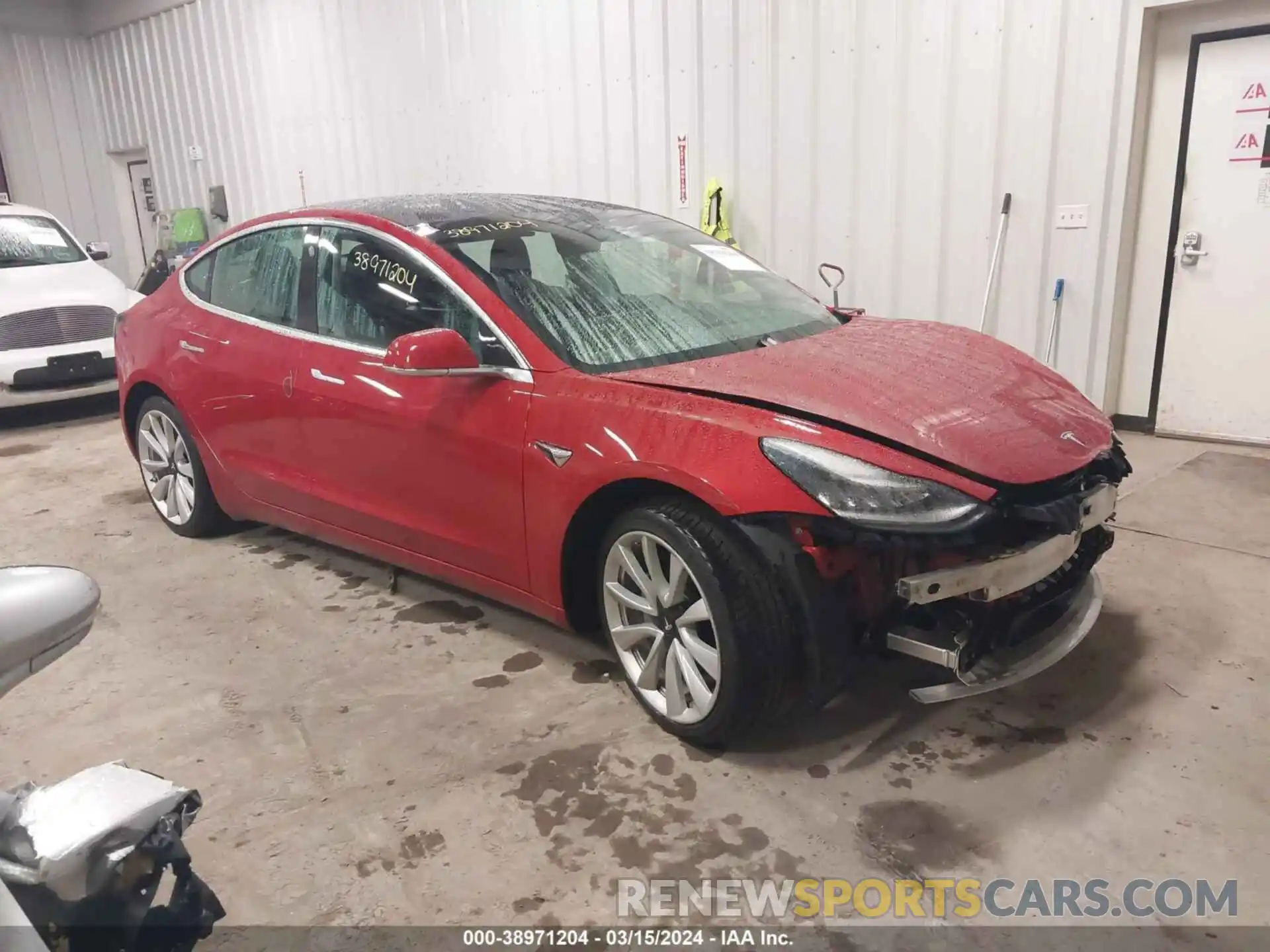 1 Photograph of a damaged car 5YJ3E1EB1KF194508 TESLA MODEL 3 2019