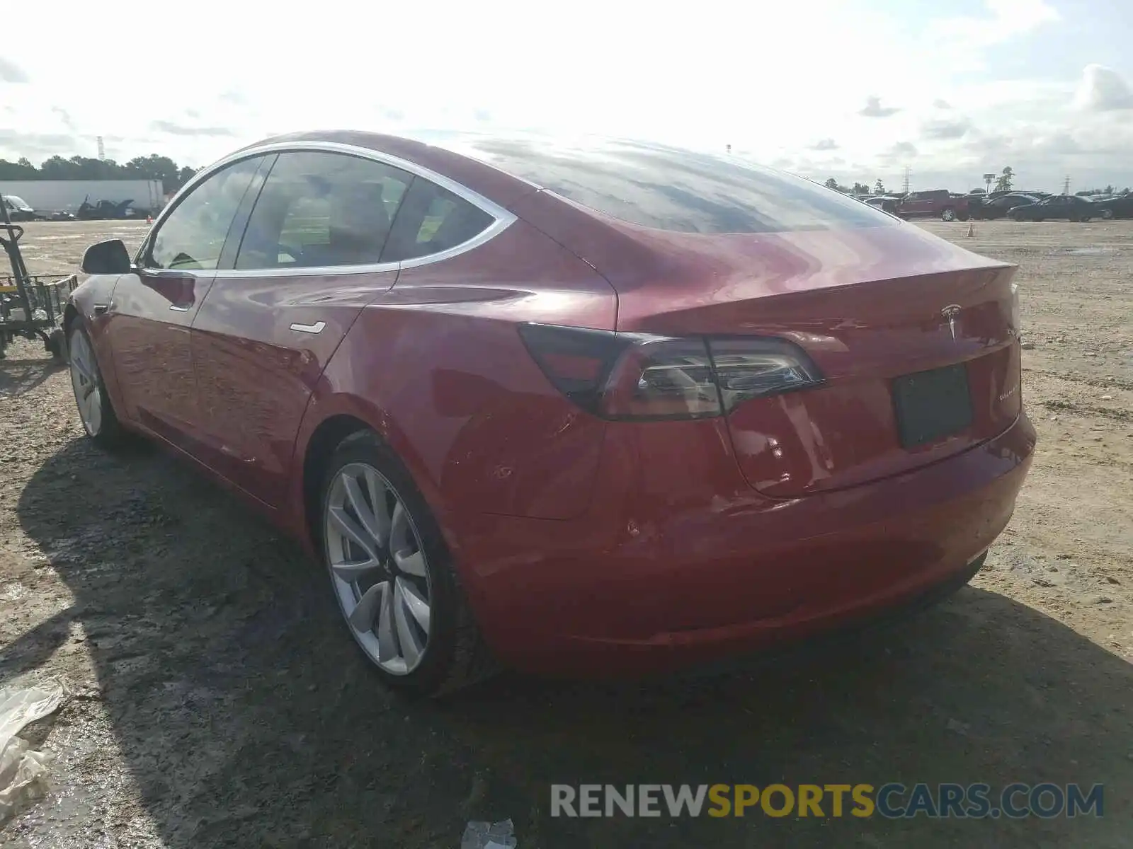 3 Photograph of a damaged car 5YJ3E1EB1KF194539 TESLA MODEL 3 2019