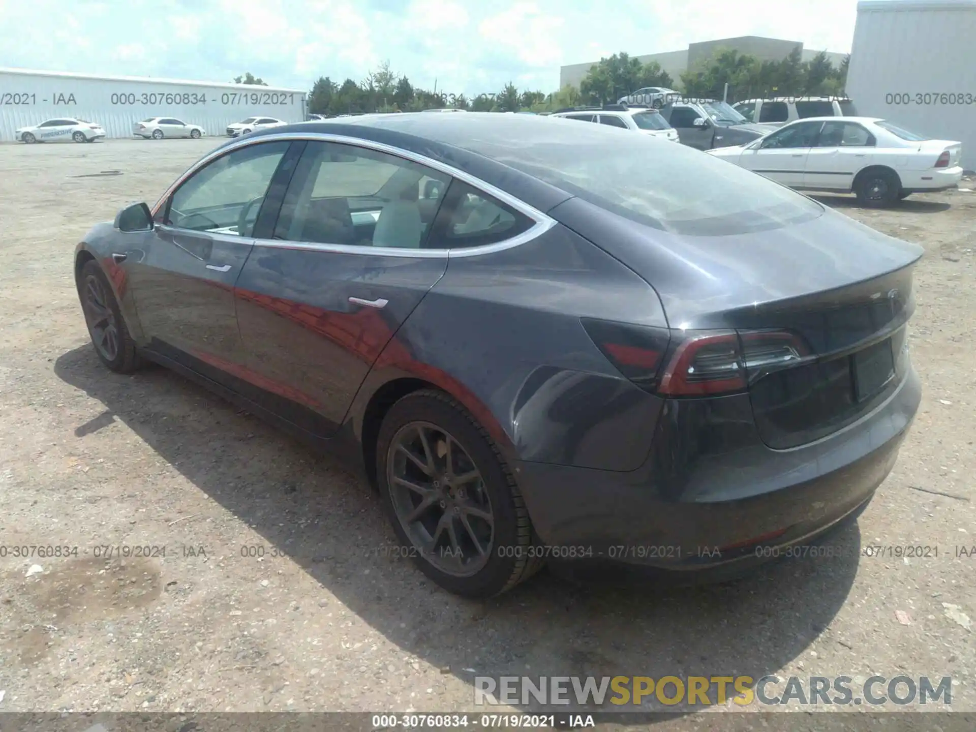 3 Photograph of a damaged car 5YJ3E1EB1KF195058 TESLA MODEL 3 2019