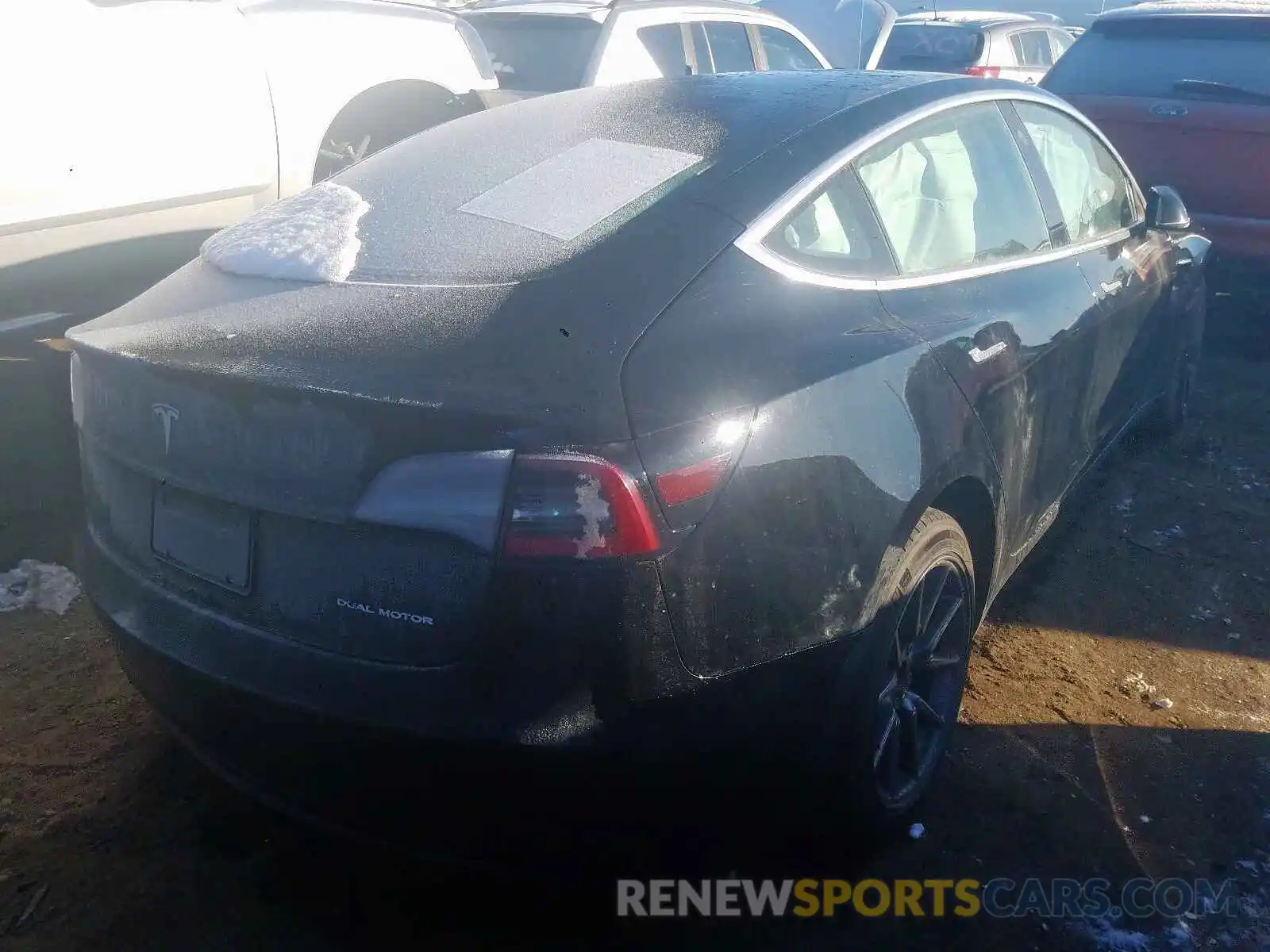 4 Photograph of a damaged car 5YJ3E1EB1KF199174 TESLA MODEL 3 2019